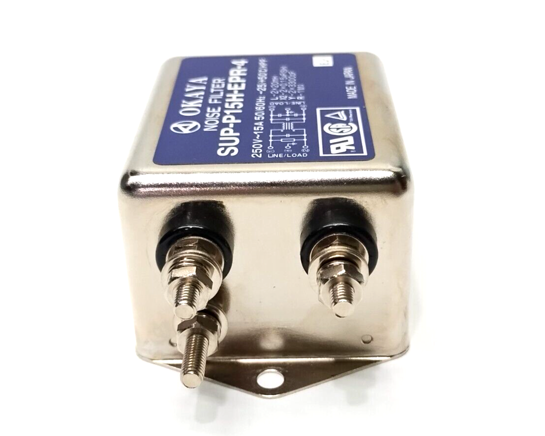 Okaya SUP-P15H-EPR-4 Noise Filter 250V 15A - Maverick Industrial Sales