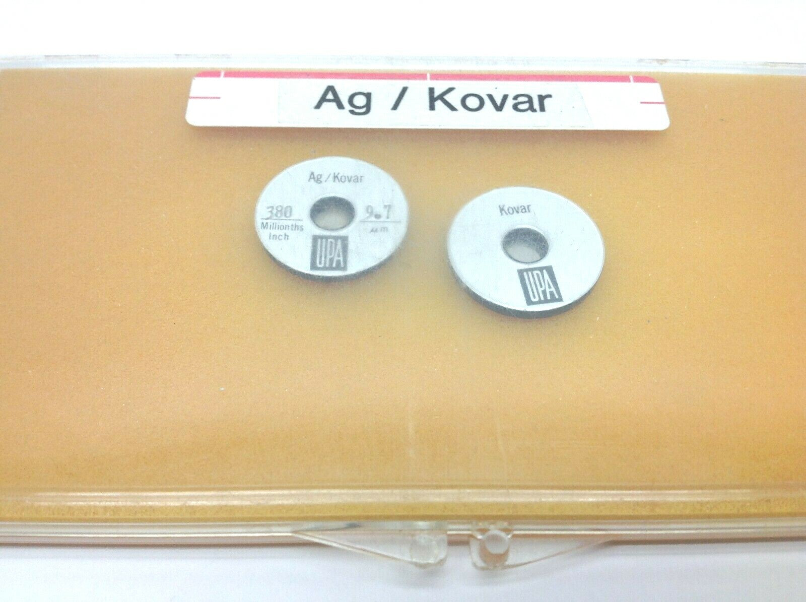 UPA AG/ Kovar 380µin and Kovar Coating Thickness Standards SET OF 2 - Maverick Industrial Sales