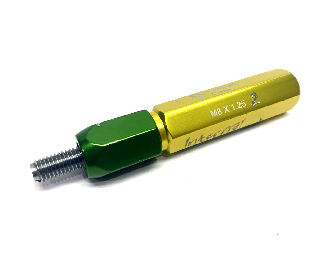 Vermont Gage M8 X 1.25 Thread/Plug Gage, Male/GO Only - Maverick Industrial Sales