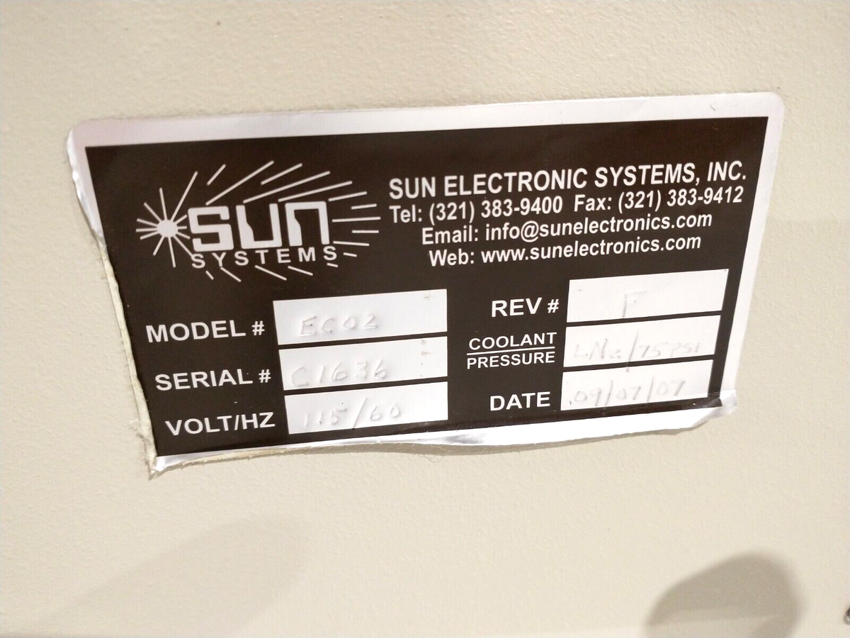 Sun Electronic Systems EC02 Temperature Test Chamber 2.2 Cubic Feet 115V - Maverick Industrial Sales