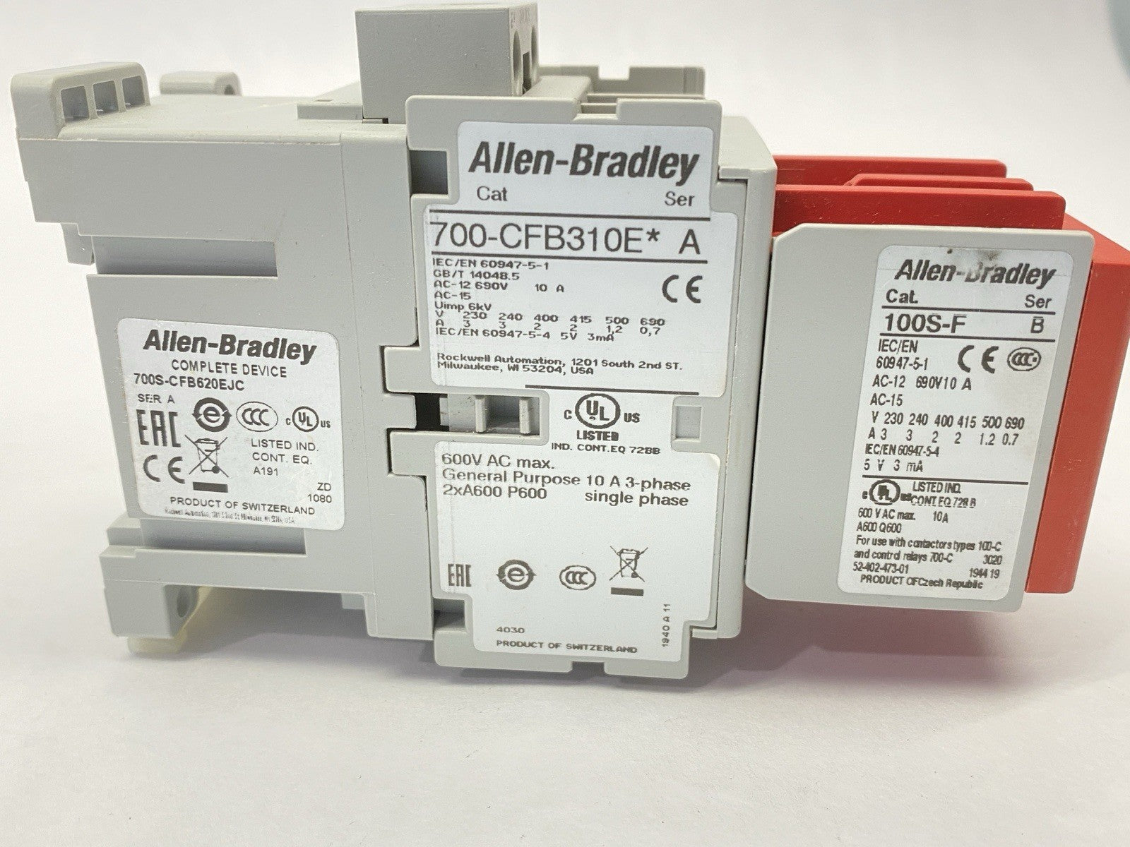 700S-CFB620EJC | Allen Bradley Ser A Safety Control Relay 10A 600VAV 24VDC Coil - New – Open box - Maverick Industrial Sales