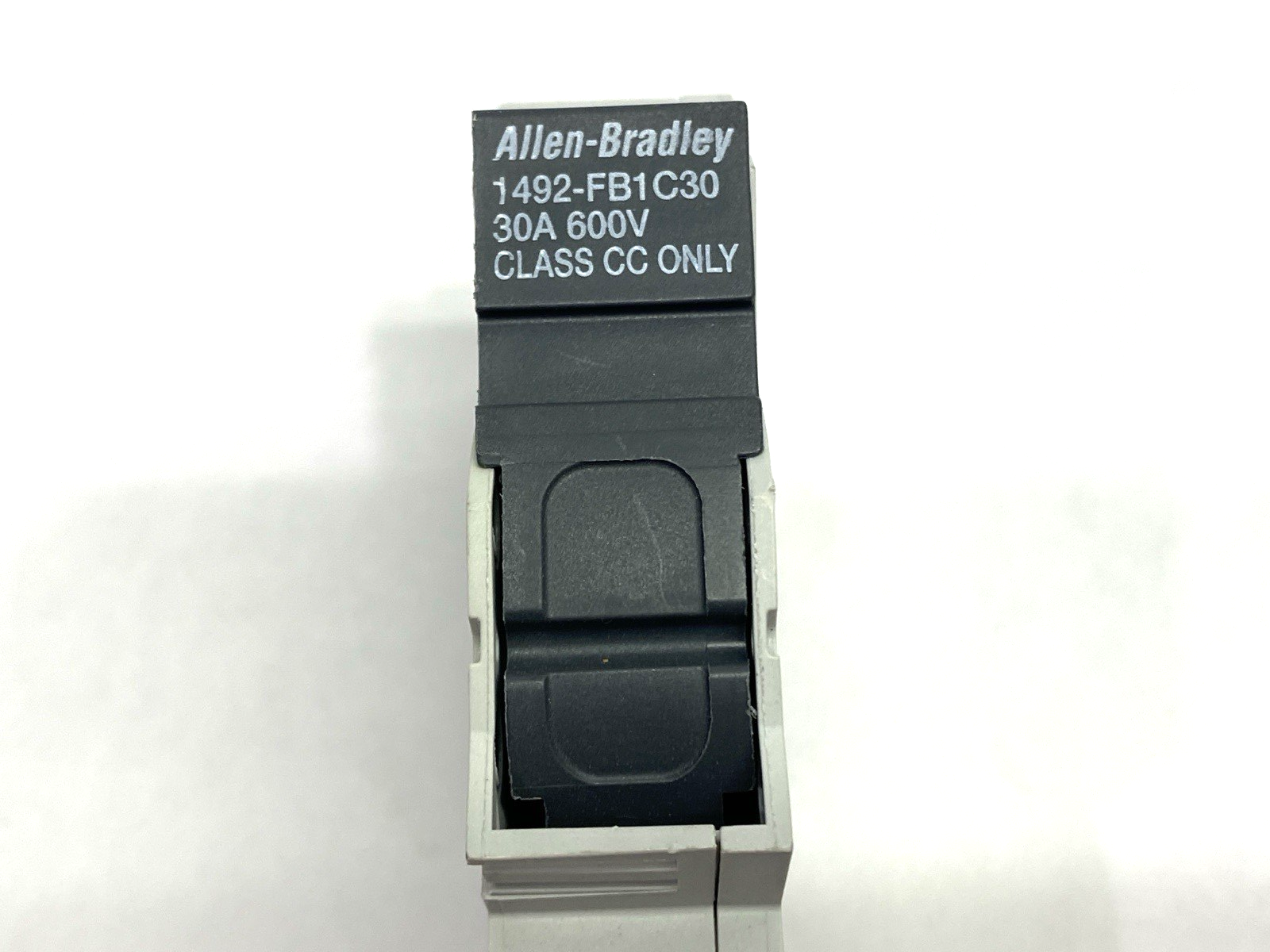 1492-FB1C30 | Allen Bradley Ser. B Fuse Holder 1 Pole 600V 30A LOT OF 2 - Used - Maverick Industrial Sales