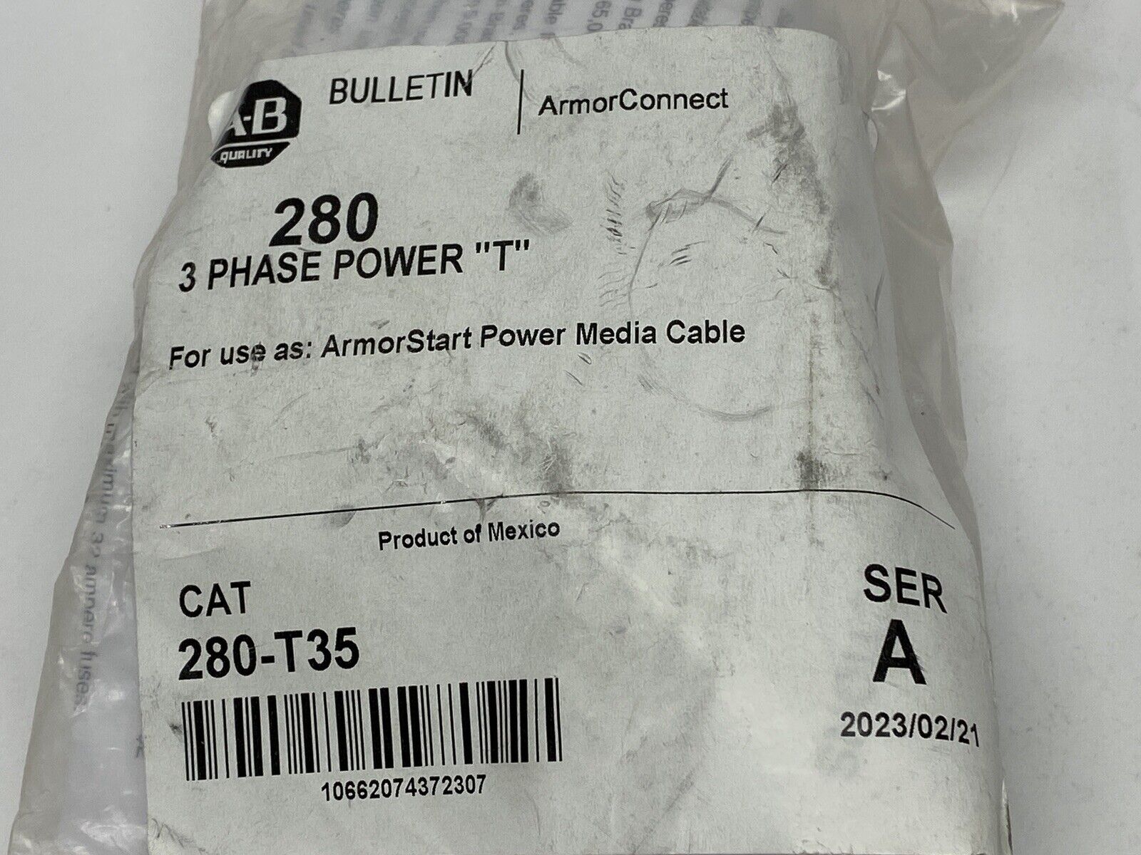 Allen Bradley 280-T35 Ser. A Power Tee M35 1 Male 2 Female 4-Pin 3-Phase - Maverick Industrial Sales