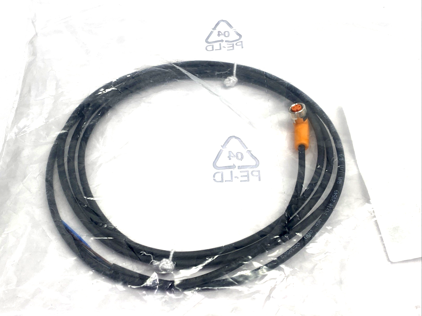 EVC144 | ifm Female Cordset M8 Female Angle 3-Pin 2m ADOAF030MSS0002H03 - New - Maverick Industrial Sales