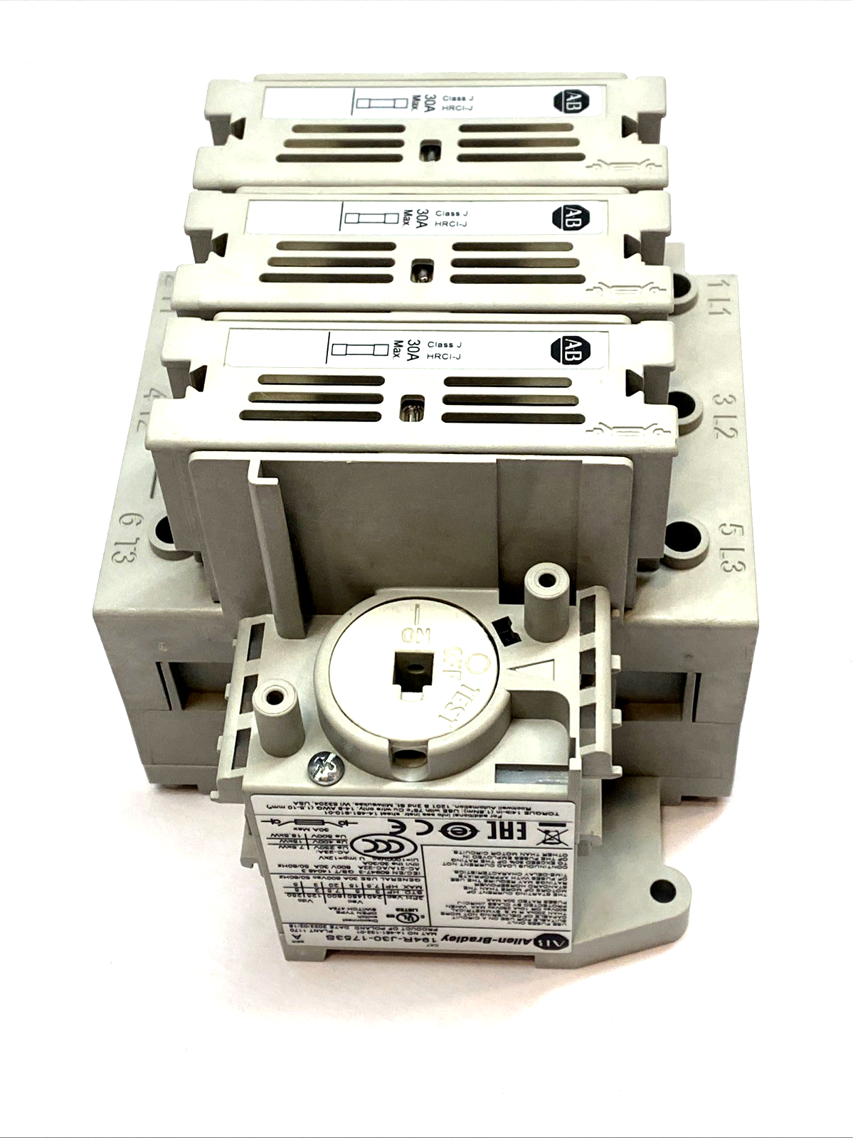 194R-J30-1753S | Allen-Bradley Fused Disconnect Switch 30A 3-Pole Class J SER A - New – Open box - Maverick Industrial Sales