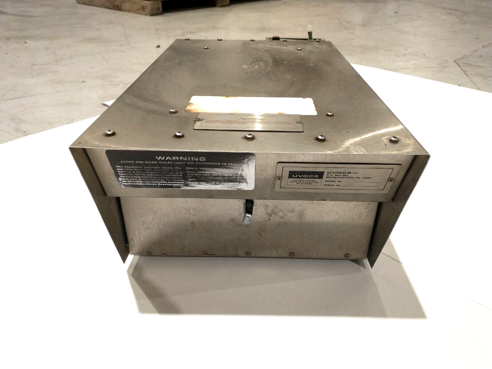 UVOCS Model 1010 Ultraviolet Ozone Cleaning System - Maverick Industrial Sales