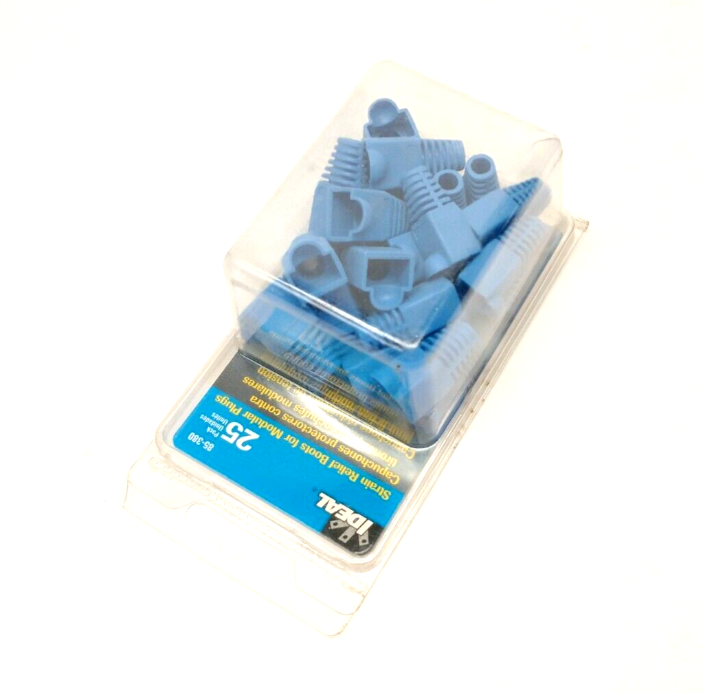 IDEAL 85-380 Strain Relief Boot For Modular Plugs RJ45 CAT 5e 25 PACK - New - Maverick Industrial Sales