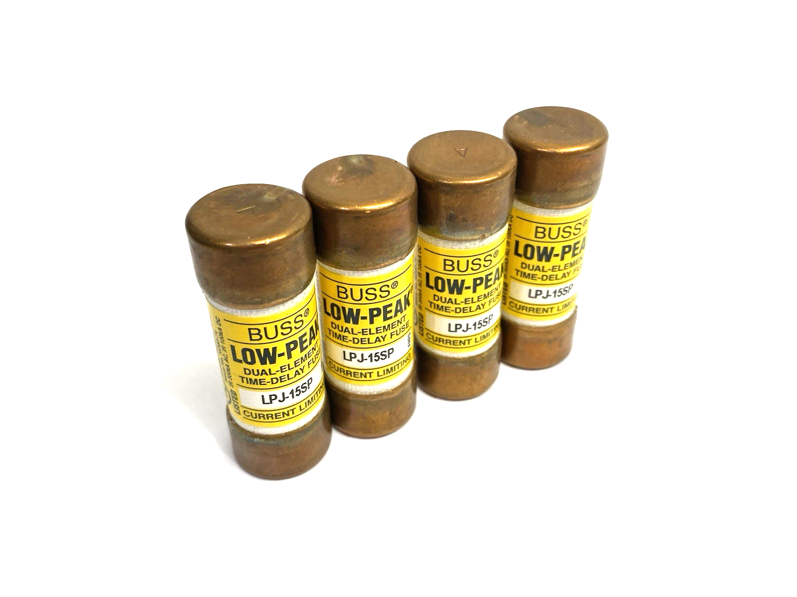 LPJ-15SP | Cooper Bussmann Dual-Element Time Delay Fuse, Class J, LOT OF 4 - New Other - Maverick Industrial Sales