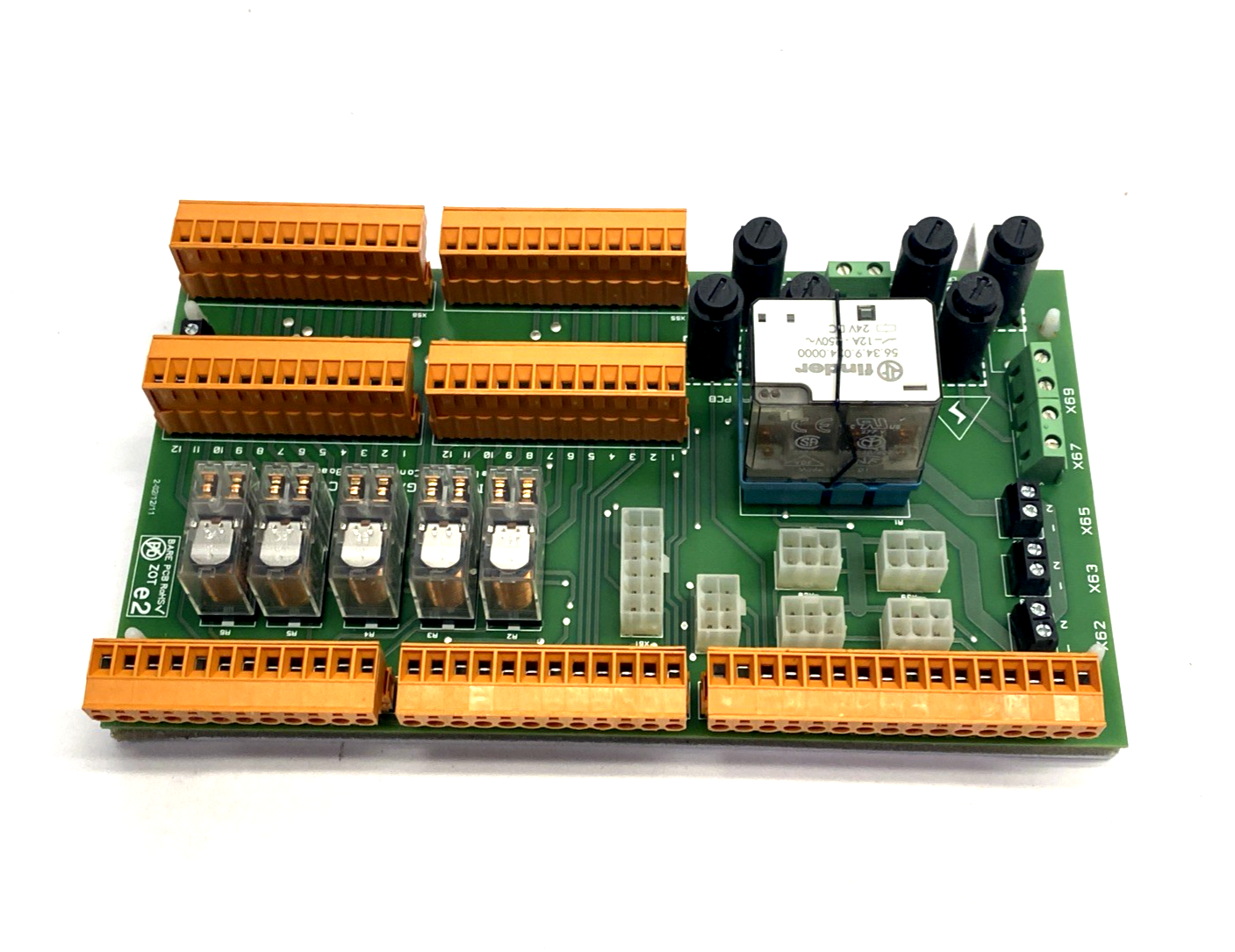 U704 | Cinpres Gas Injection Relay & Connector Board PCB, Issue 1.1, Omron Relays - Used - Maverick Industrial Sales