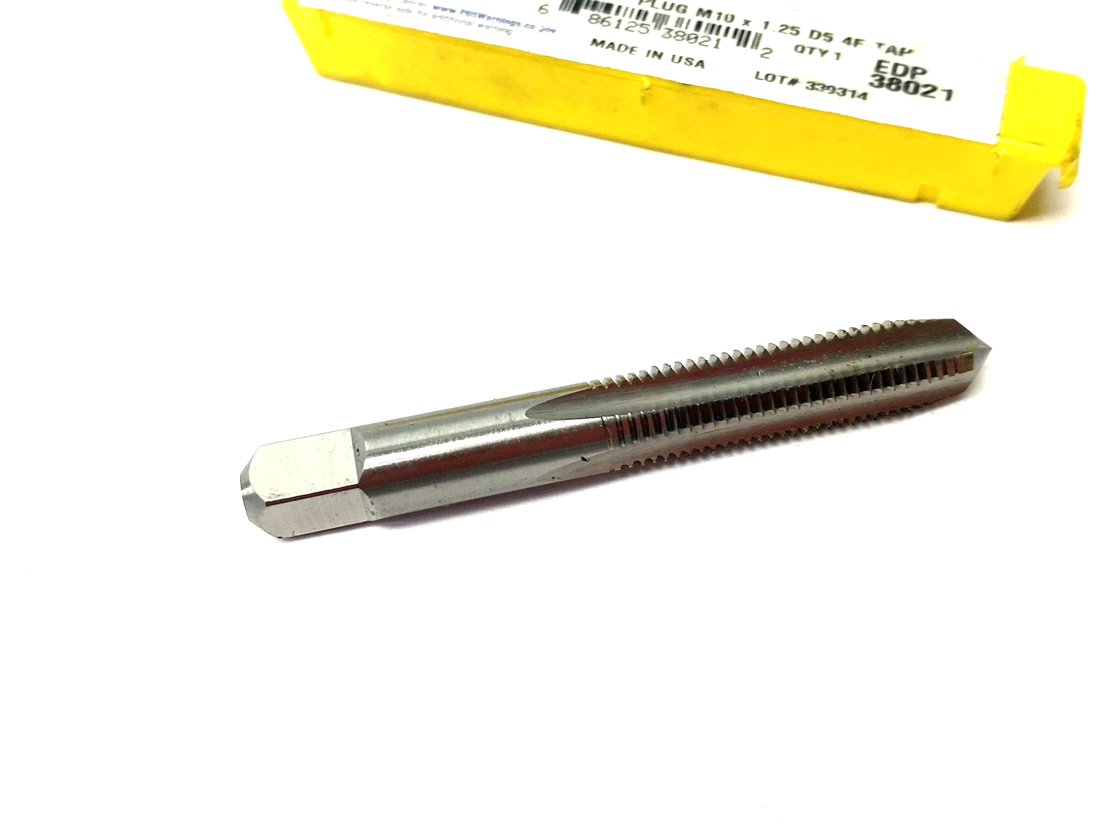 Morse Cutting Tools 38021 Plug Tap 7500 M10 × 1.25 PLUG_D5 - Maverick Industrial Sales