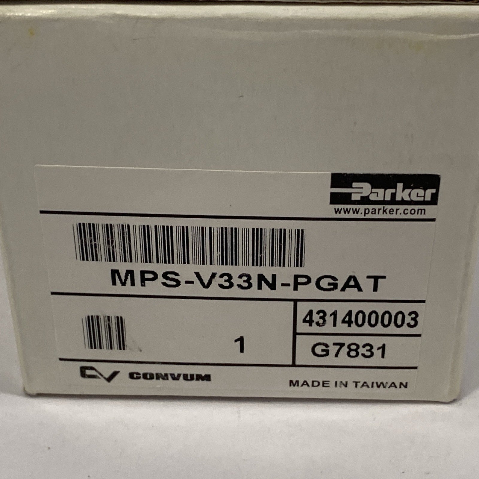Parker Convum MPS-V33N-PGAT 1-Color Panel Mount Pressure Sensor - Maverick Industrial Sales