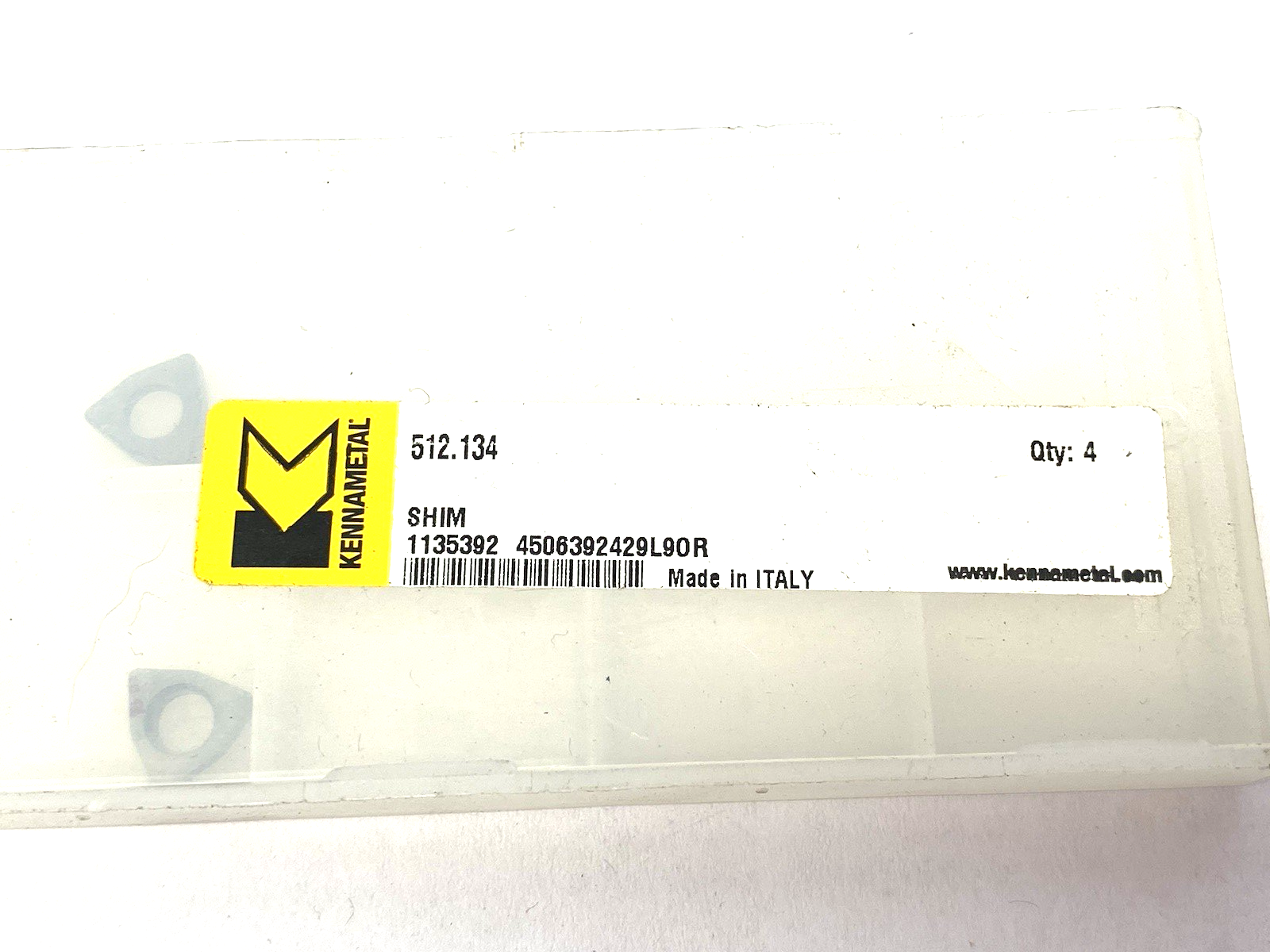 Kennametal 1135392 Insert Shim 512.134 PKG OF 4 - Maverick Industrial Sales