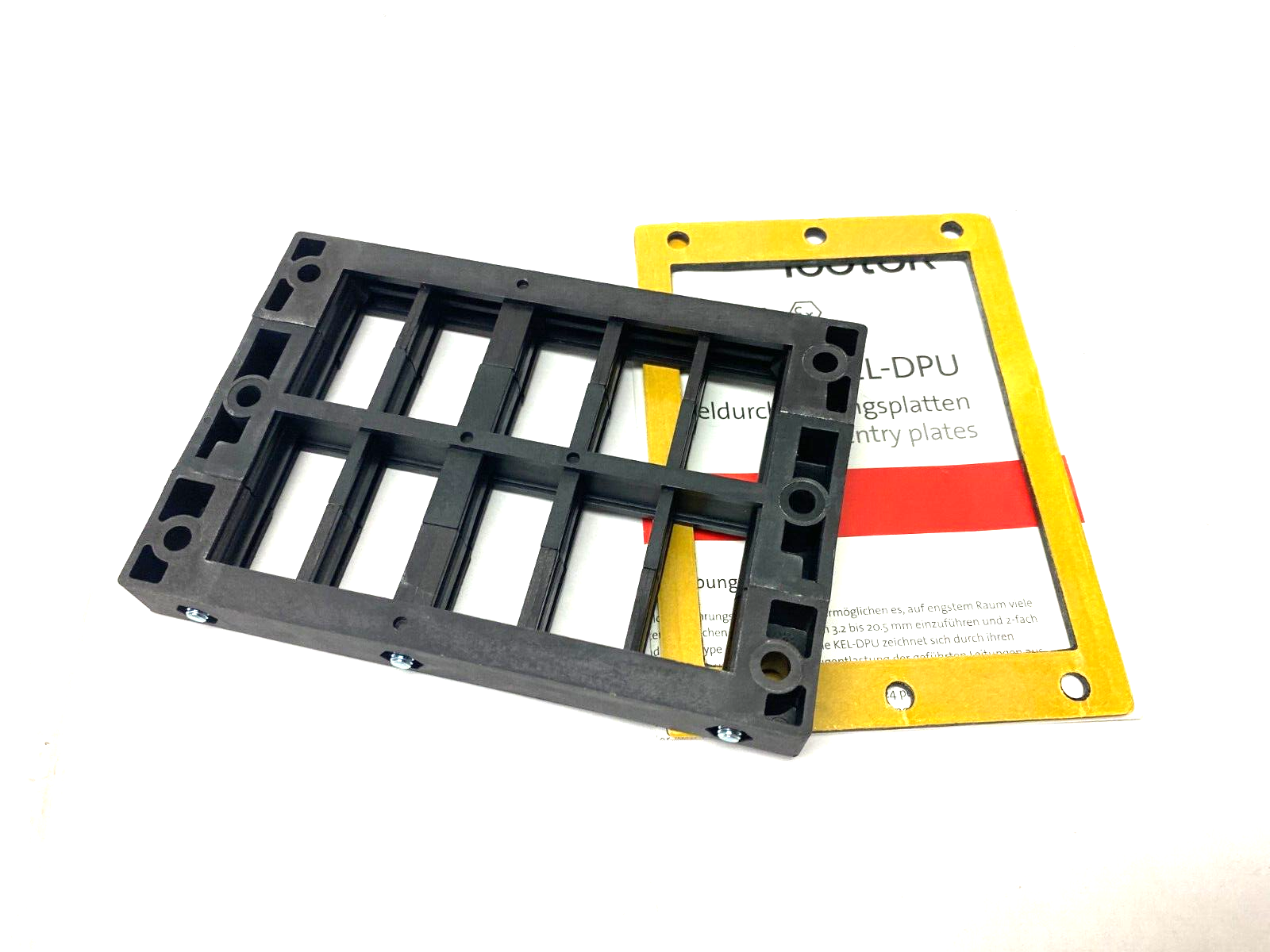 Icotek 42232 Cable Entry Plate Transit System Frame, KEL 24/20 MT Schwarz - Maverick Industrial Sales