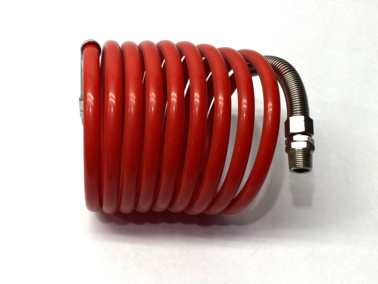 Mazzernew 74324-A-4-6-94 Red Nylon Tubing 3/8" OD 3/8" FNPT 12' Coil Length - Maverick Industrial Sales
