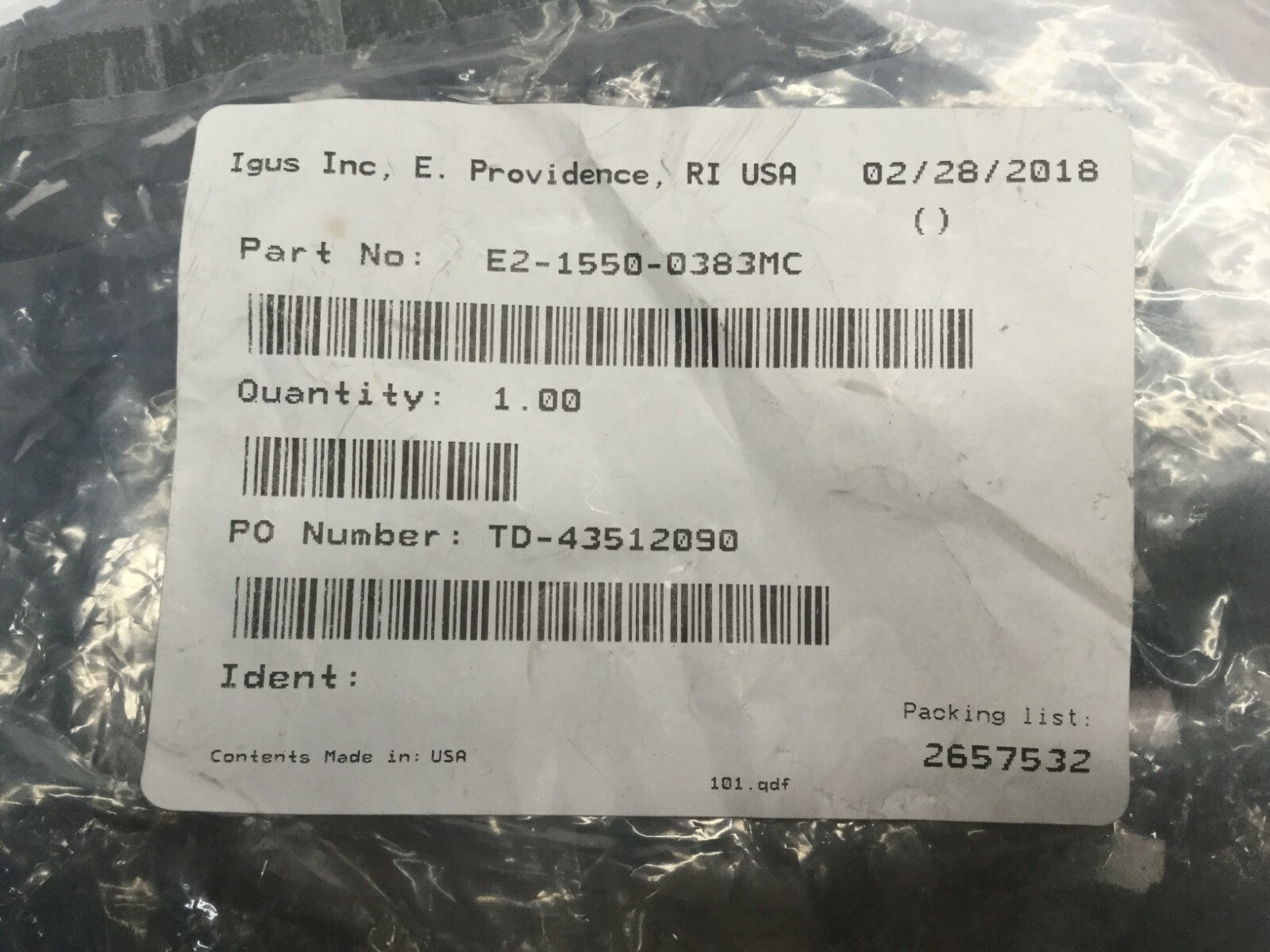 Igus E2-1550-0383MC Cable Carrier Energy Chain - Maverick Industrial Sales