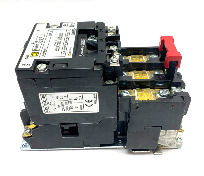 Square D 8536SBO2S Ser A Non-Reversing Motor Starter Size 0 600V 50/60Hz - Maverick Industrial Sales