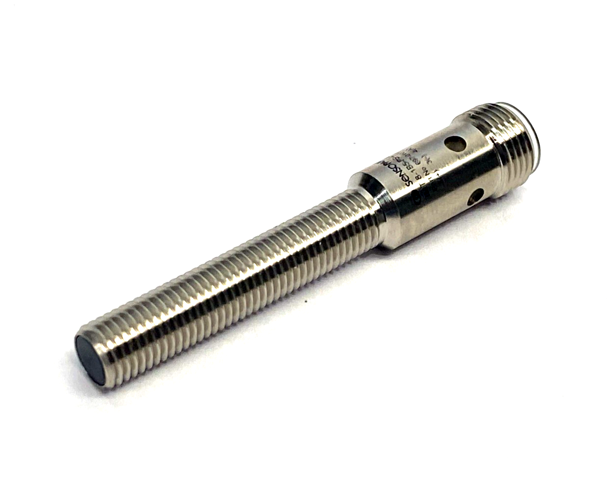 697-01011 | SensoPart Inductive Sensor M8 Body M12 Connector IMT 8-1B5-PS-L4 - New – Open box - Maverick Industrial Sales