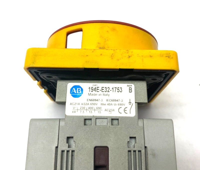 Allen Bradley 194E-E32-1753 Ser B General Purpose Disconnect Switch - Maverick Industrial Sales