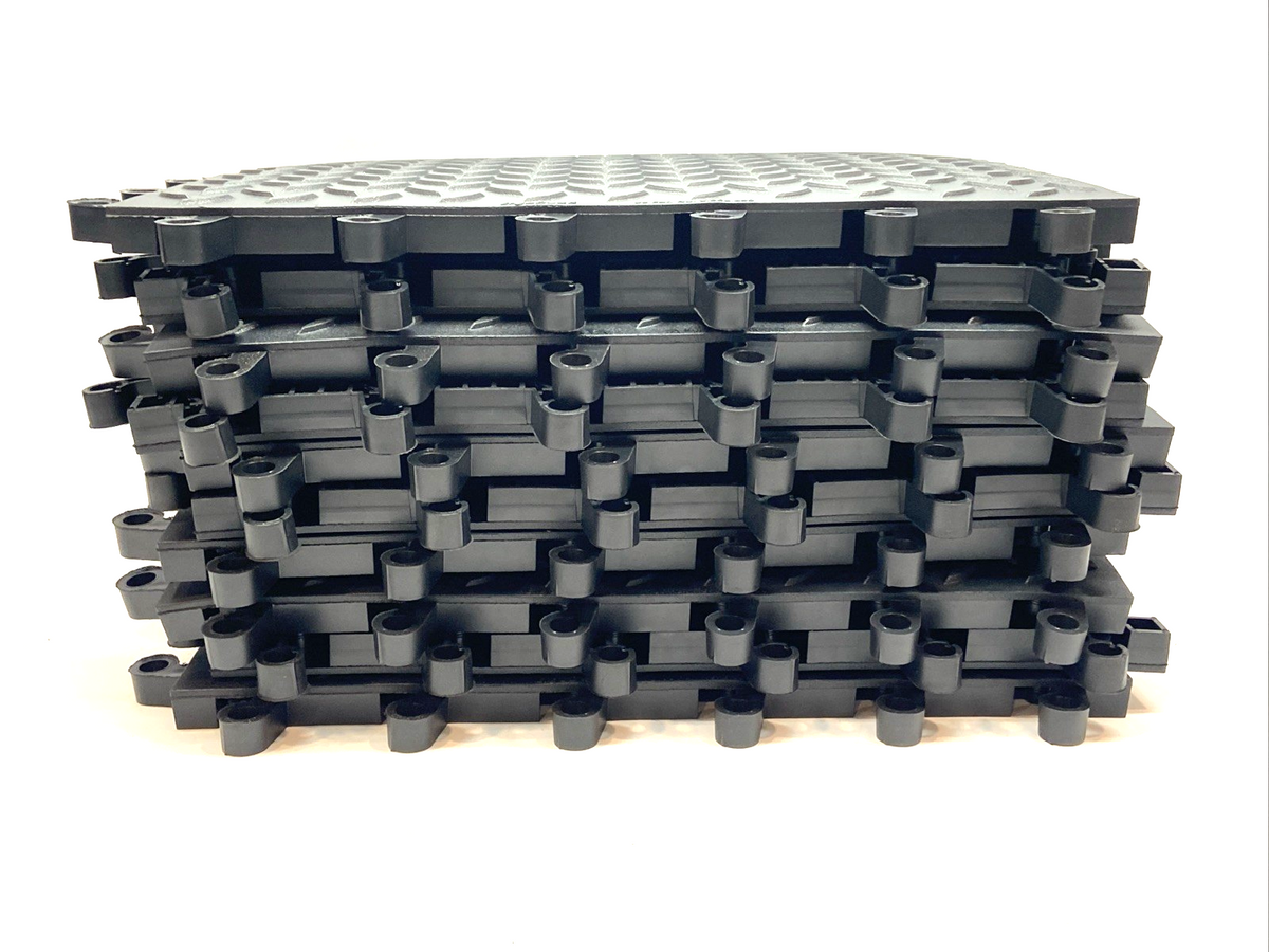Wearwell 599.78x18x18BK-CS10 ErgoDeck Max Diamond Plate 7/8x18x18 LOT OF 10 - Maverick Industrial Sales