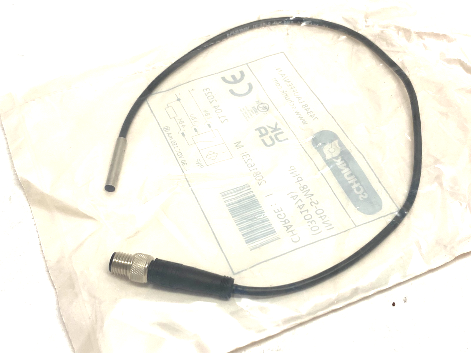 Schunk IN40/S-M8-PNP Inductive Proximity Switch 0301474 - Maverick Industrial Sales