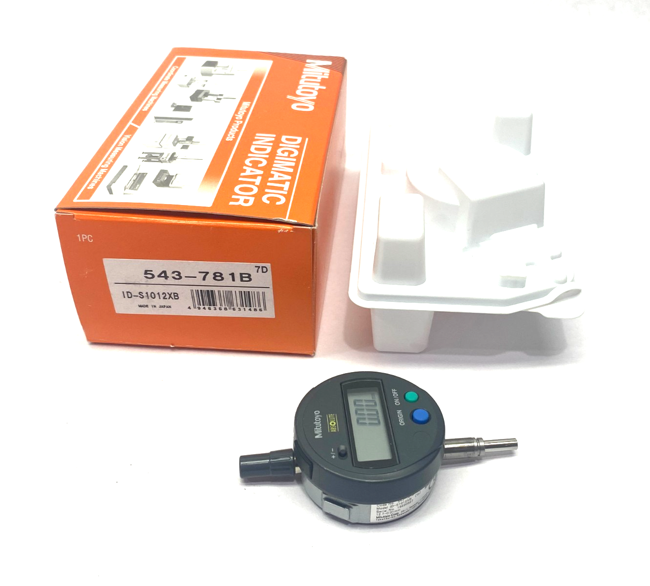 Mitutoyo 543-781B ABSOLUTE Digimatic Indicator 12.7mm Range ID-S1012XB - Maverick Industrial Sales