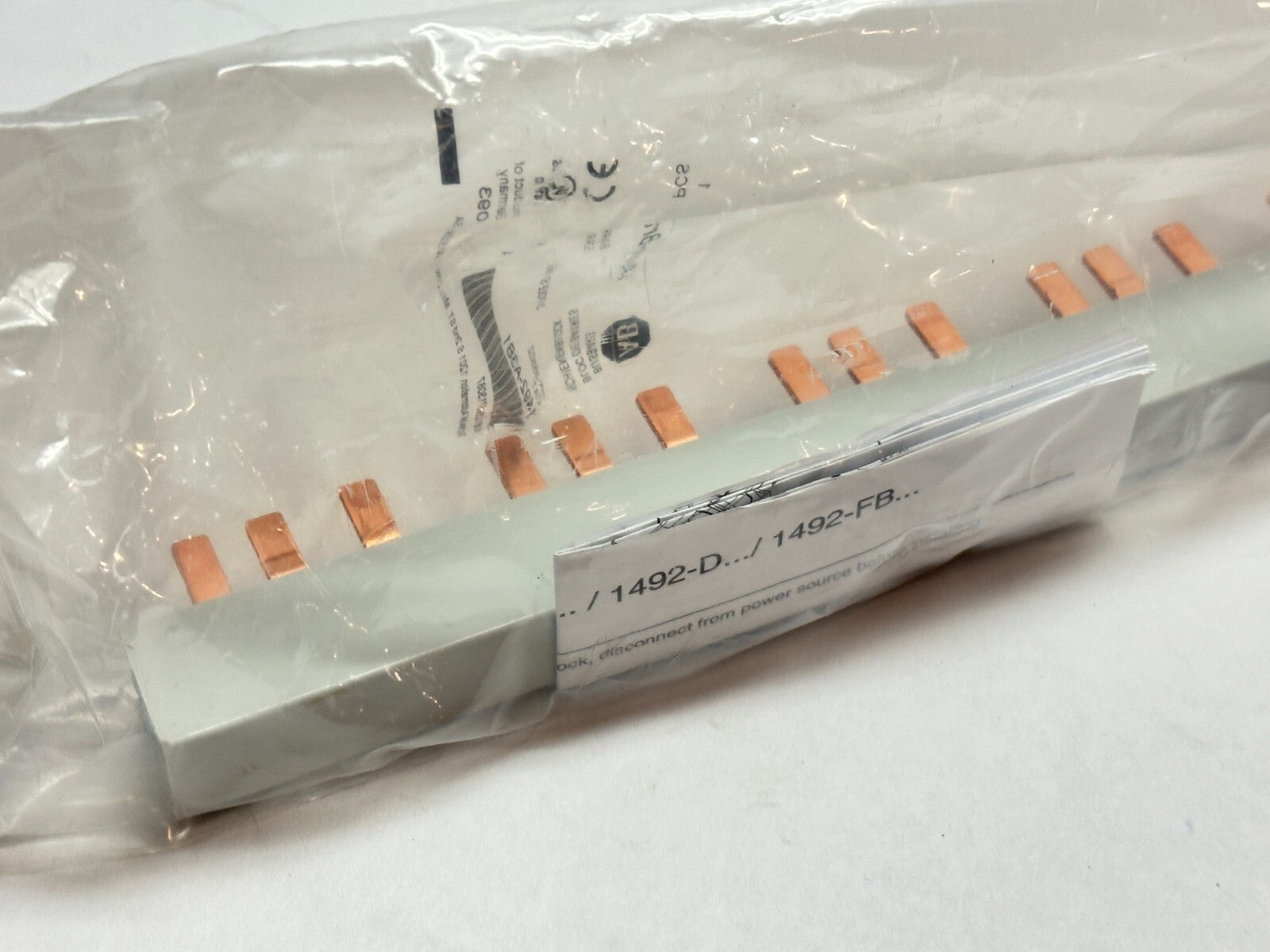 1492-A3B1 | Allen Bradley Ser. A Busbar 3-Pole, 57-Pins, 3-Phase 100A - New - Maverick Industrial Sales