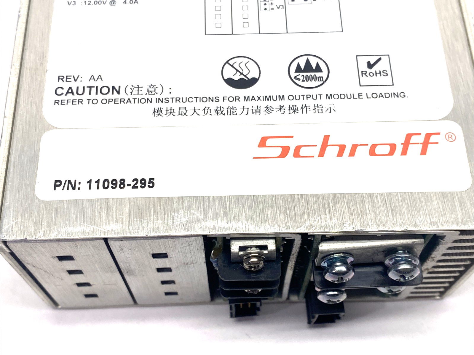 11098-295,MP4-2F-4LL-00,73-540-6044,4-086-03-0262 | Artesyn MP4-2F-4LL-00 MVP AC/DC Converter 240VAC 5.2V 60A 12V 10A 12V 4A 600W - Used - Maverick Industrial Sales