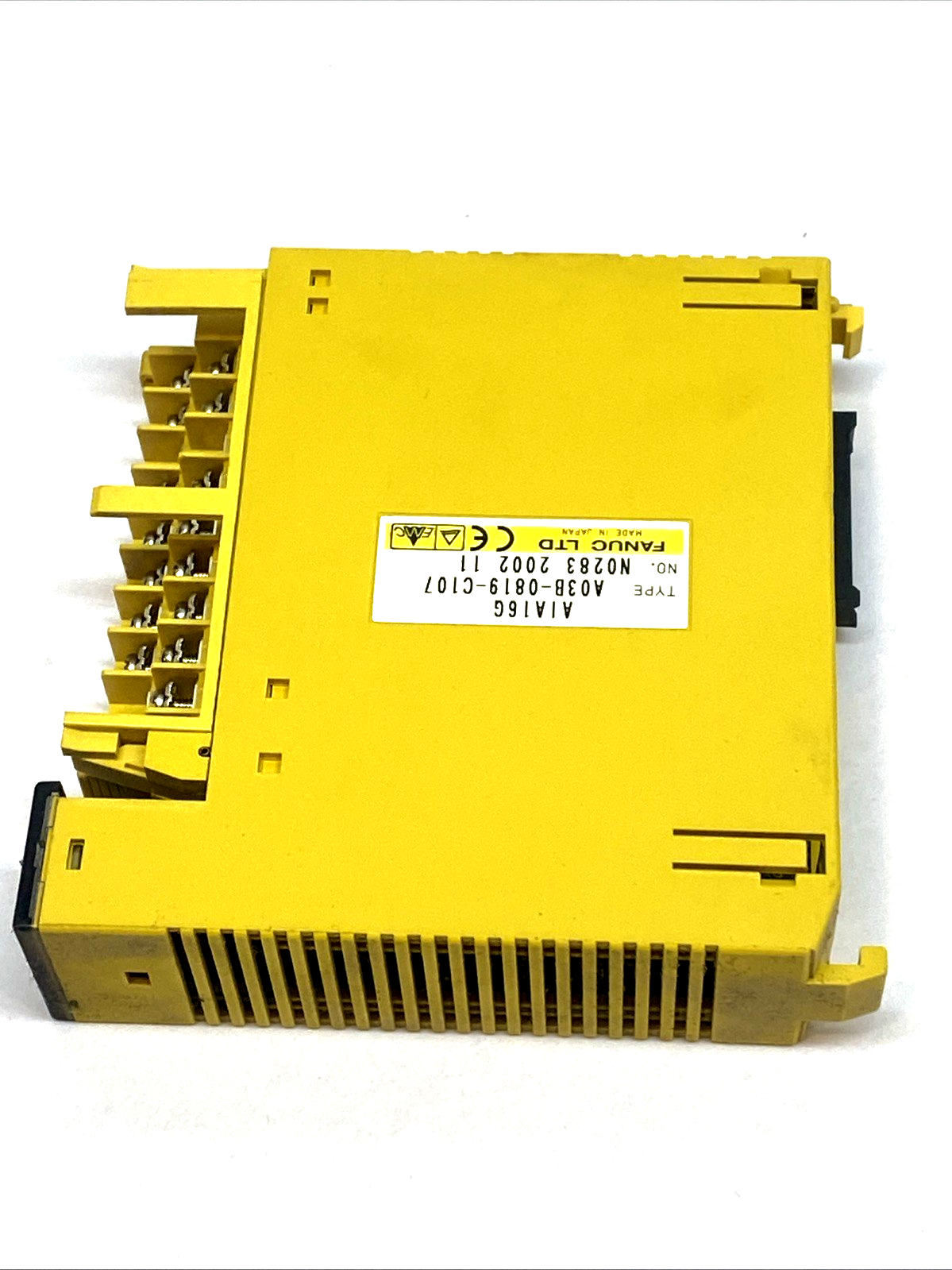 A03B-0819-C107 | Fanuc AC Input I/O Module 16-Point PLC Card AIA16G MISSING COVER - Used - Maverick Industrial Sales