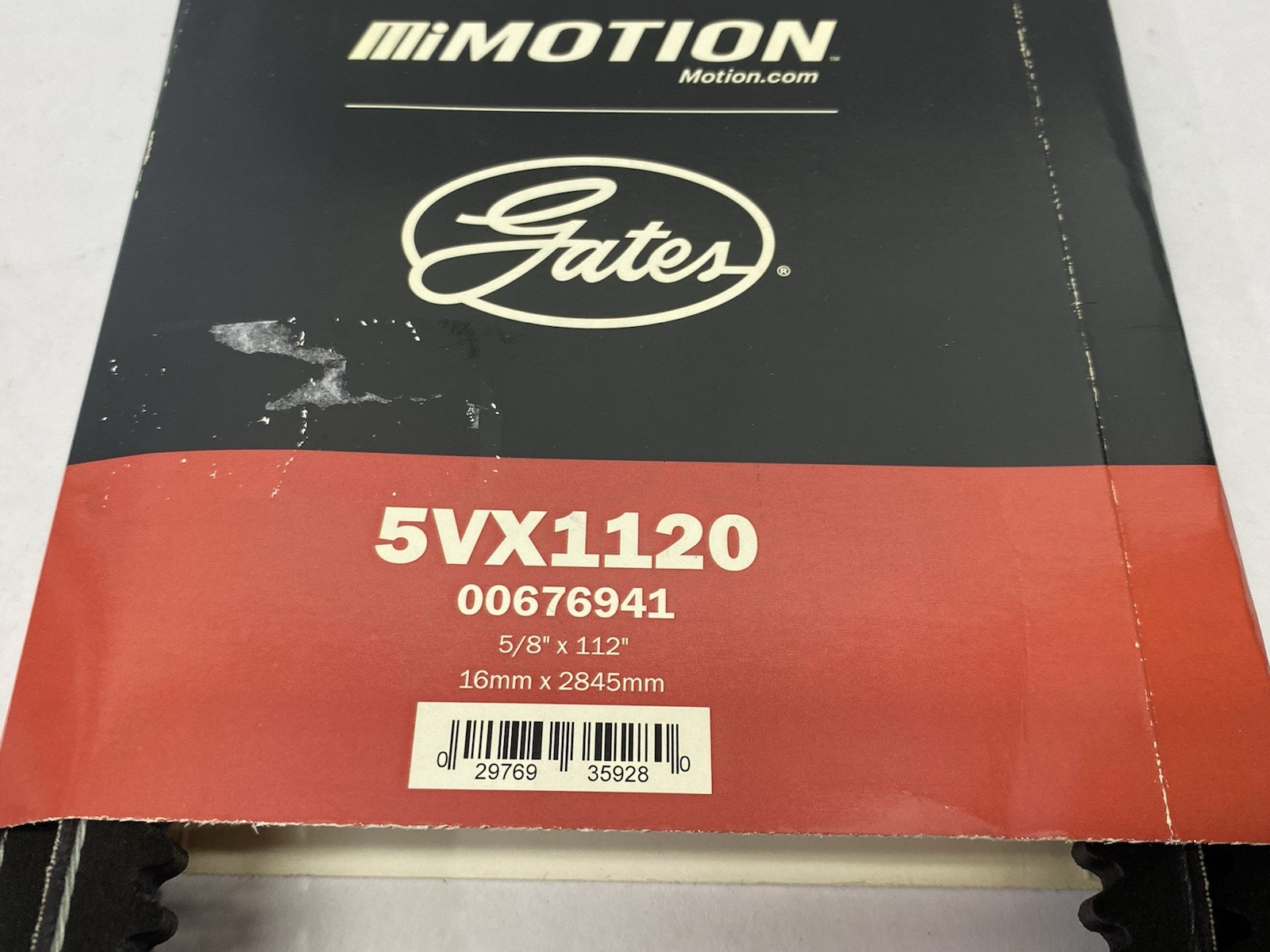 Gates 5VX1120 Narrow Super HC V-Belt - 5VX, 5/8 in Top Width, 1 Strand - Maverick Industrial Sales