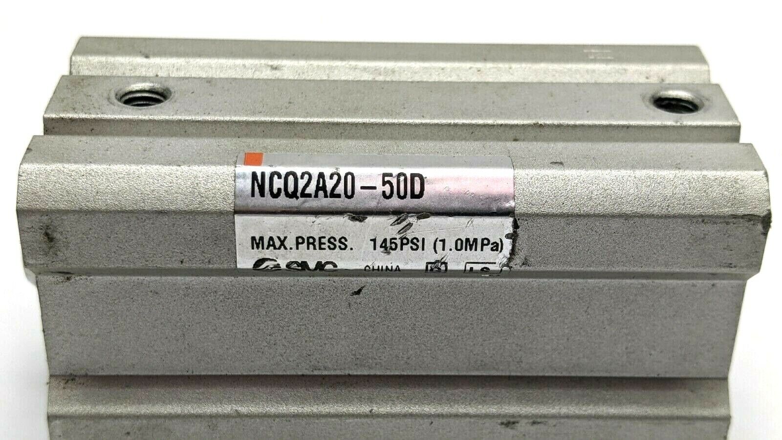 SMC NCQ2A20-50D Compact Cylinder 20mm Bore 50mm Stroke - Maverick Industrial Sales