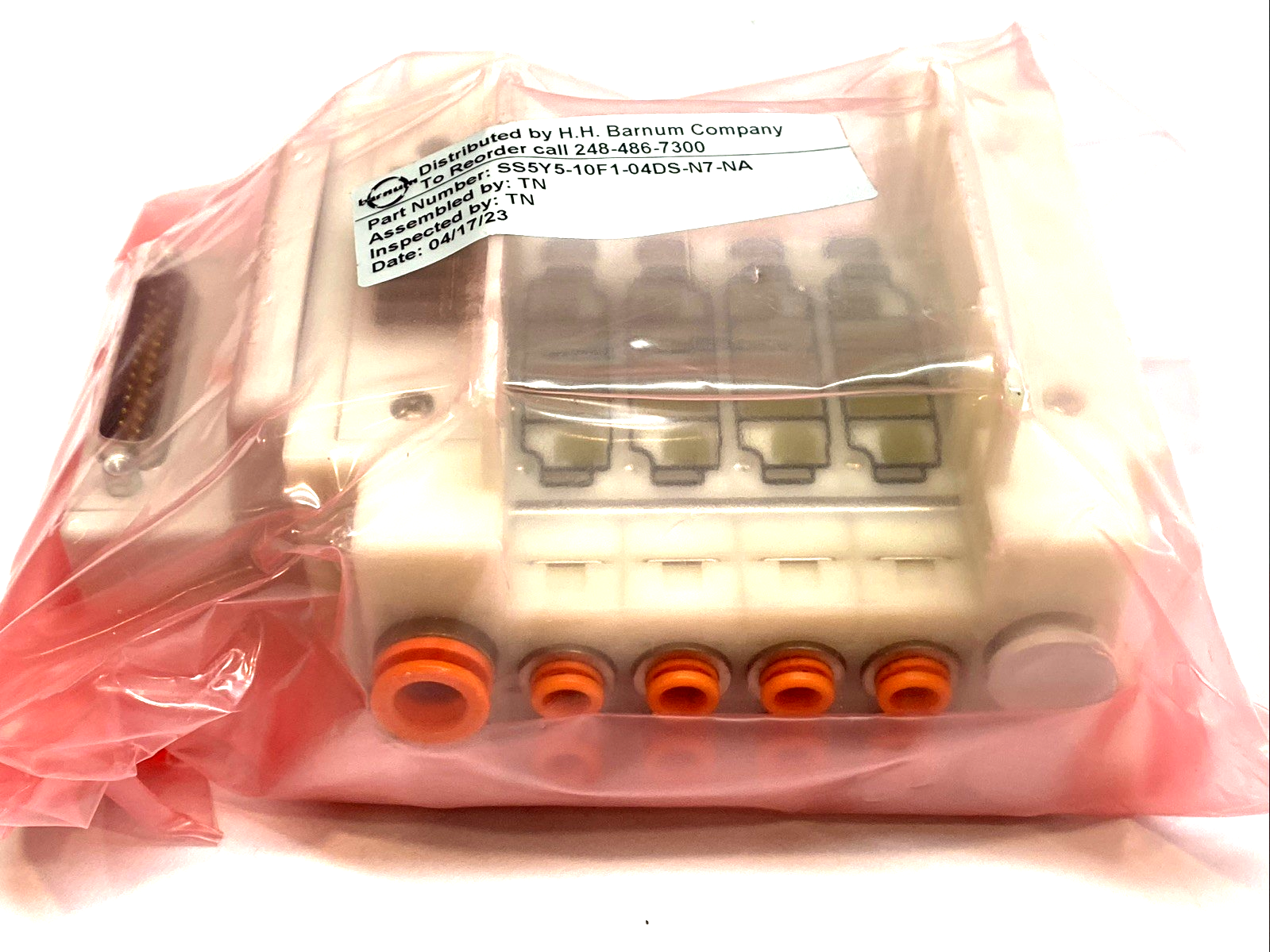 SS5Y5-10F1-04DS-N7-NA | SMC SY5000 4-Station Solenoid Valve Manifold Base - New - Maverick Industrial Sales