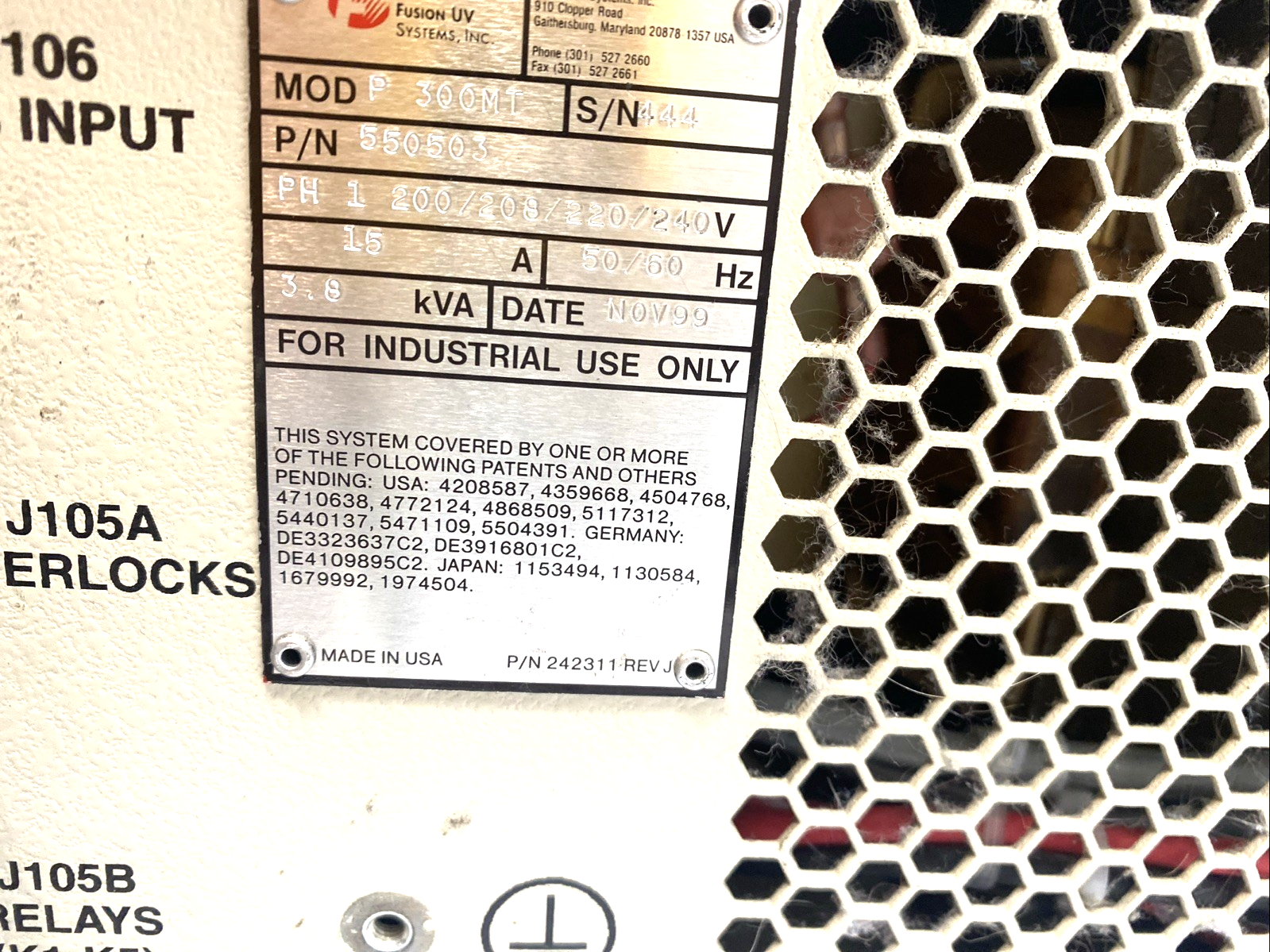Fusion UV P300MT Power Supply For F300S UV Curing System 200–240VAC 550503 - Maverick Industrial Sales