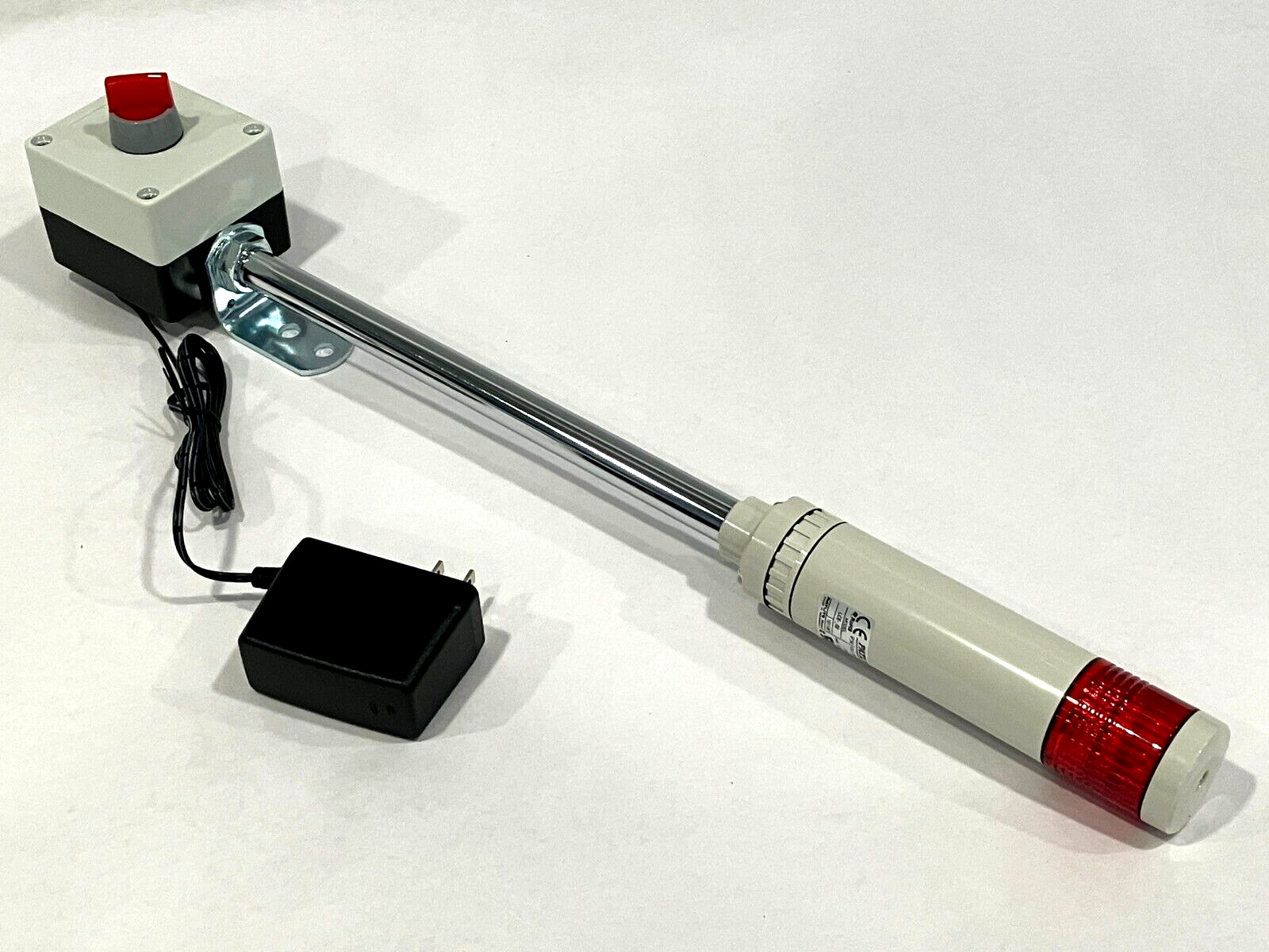 Patlite VSST-LCE-102-R Manual Signal Tower, 40mm, LED 24V, 1-Switch, 2-Pos Box - Maverick Industrial Sales