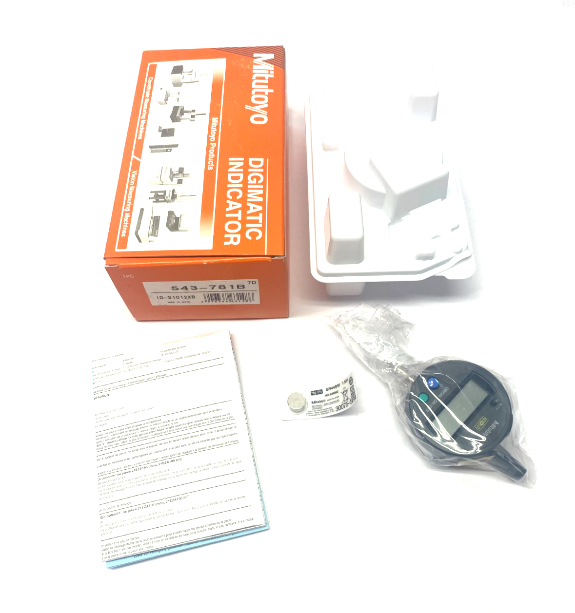 Mitutoyo 543-781B ABSOLUTE Digimatic Indicator ID-S1012XB 12.7mm Range - Maverick Industrial Sales