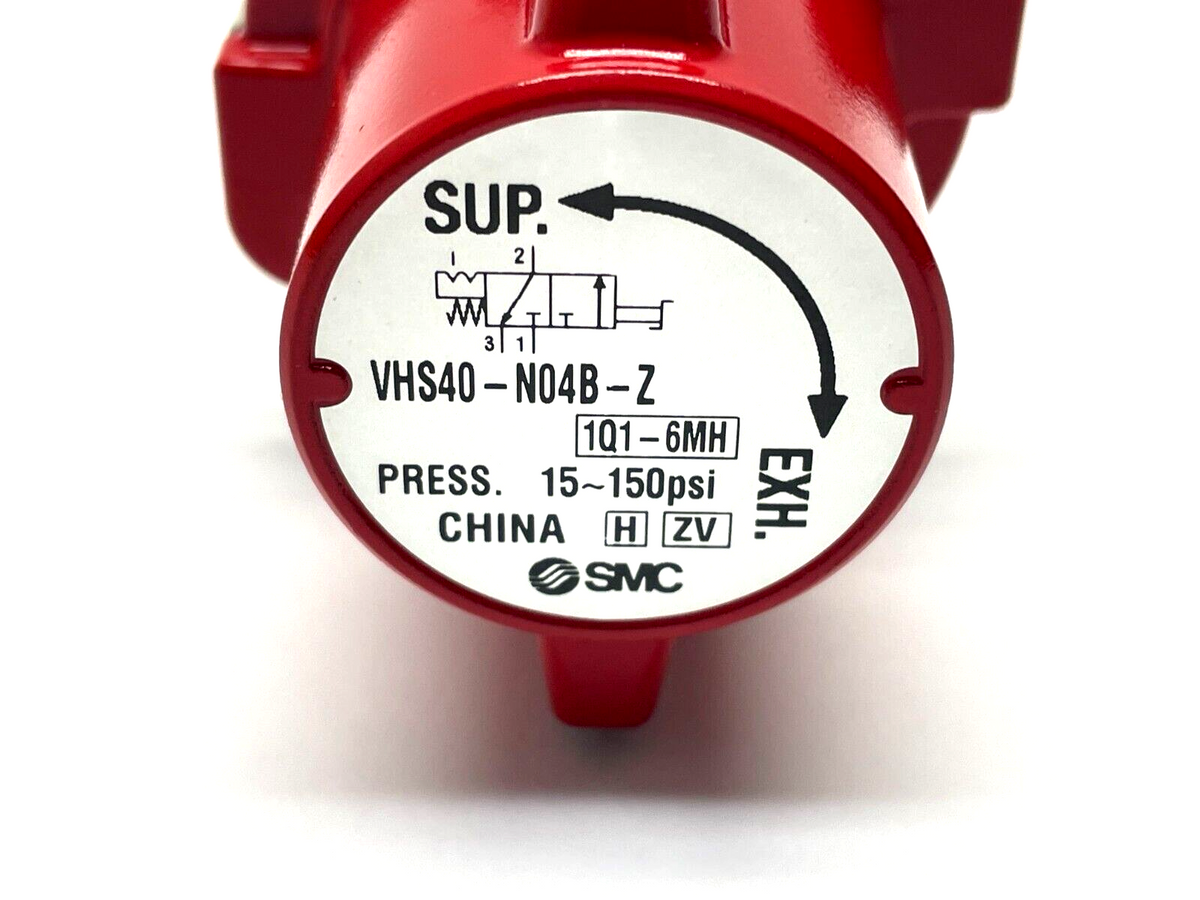 SMC VHS40-N04B-Z Manual Lockout Single Action Relief Valve 3-Port - Maverick Industrial Sales