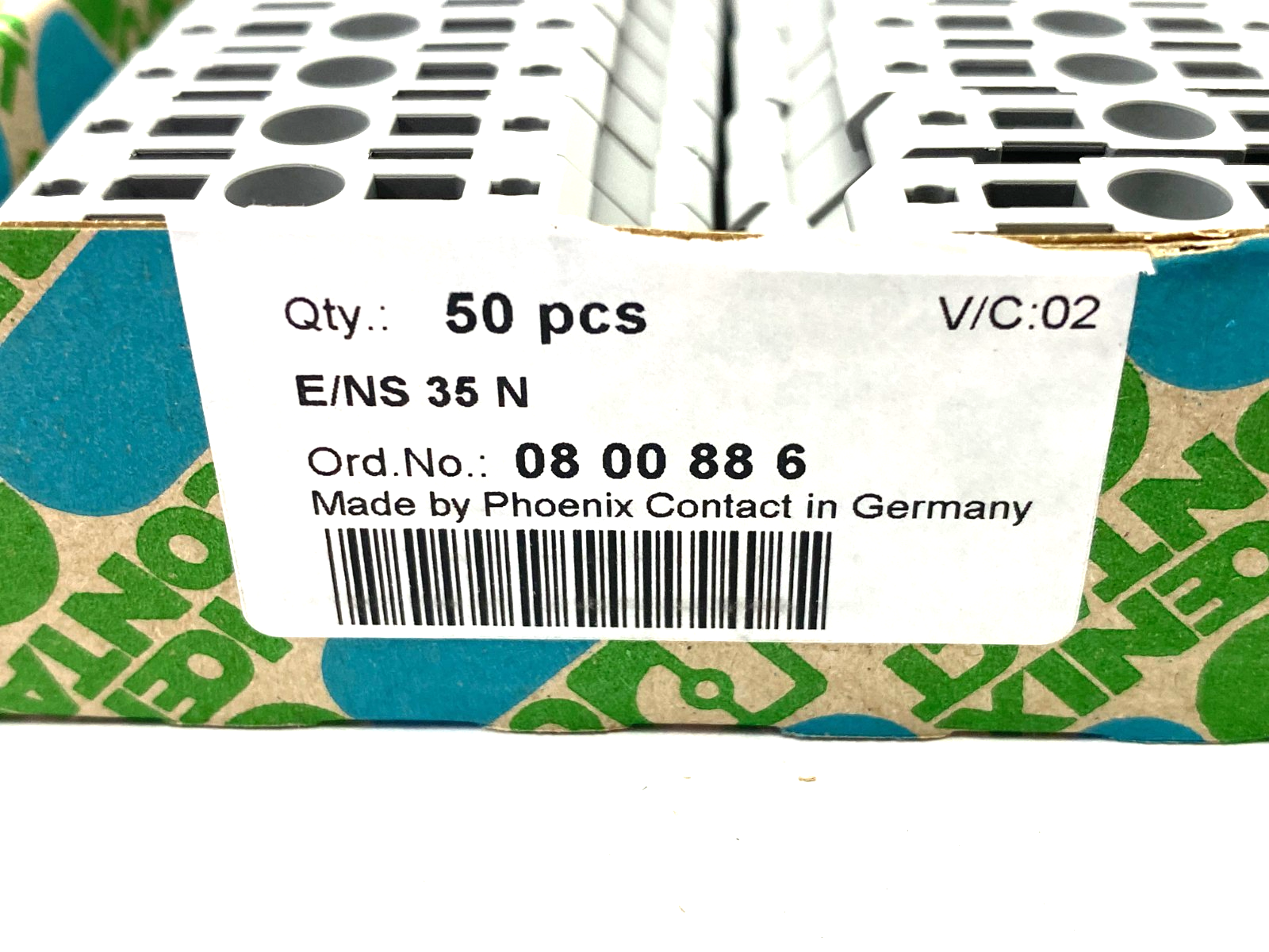 Phoenix Contact 0800886 End Bracket Terminal Block E/NS 35 N Gray BOX OF 50 - Maverick Industrial Sales