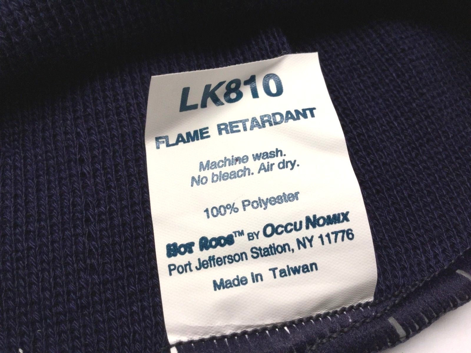 Occu Nomix Hot Rods LK810 Flame Retardant Hard Hat Liner Blue Tube Style - Maverick Industrial Sales