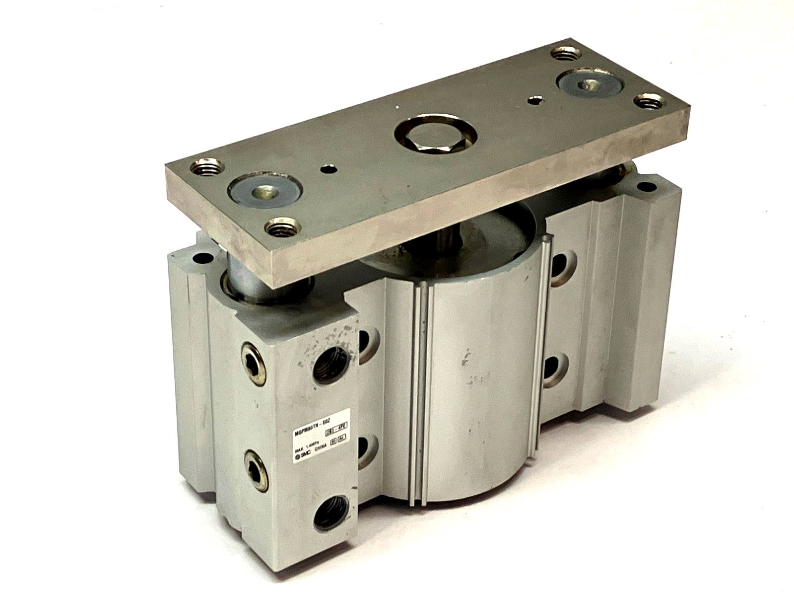 SMC MGPM80TN-50Z Compact Guide Cylinder 50mm Stroke 80mm Bore - New – Open box - Maverick Industrial Sales