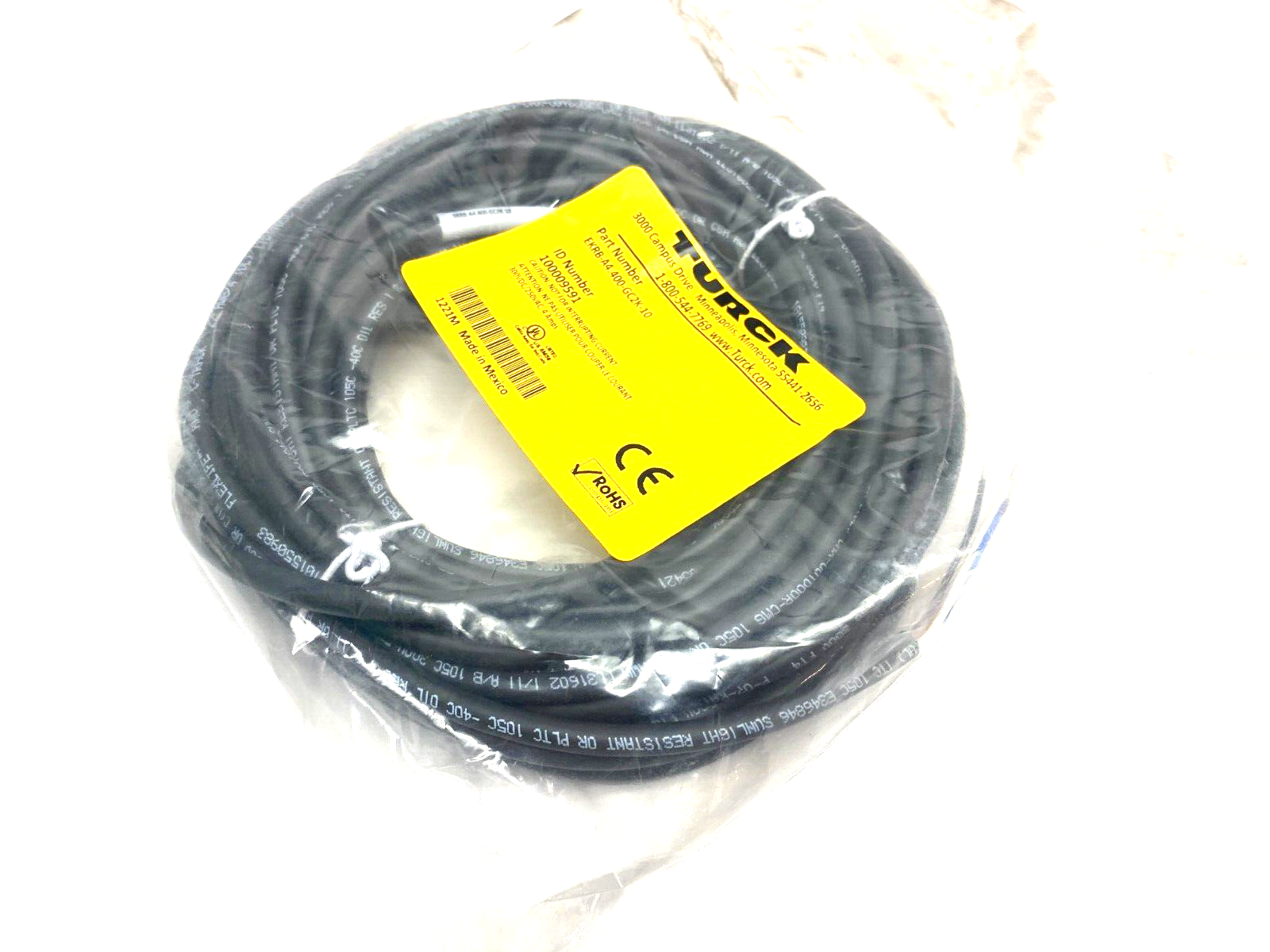 EKRB -A4.400-GC2K-10, 100009591 | Turck EKRB -A4.400-GC2K-10 Actuator and Sensor Cordset Single Ended 100009591 - New - Maverick Industrial Sales