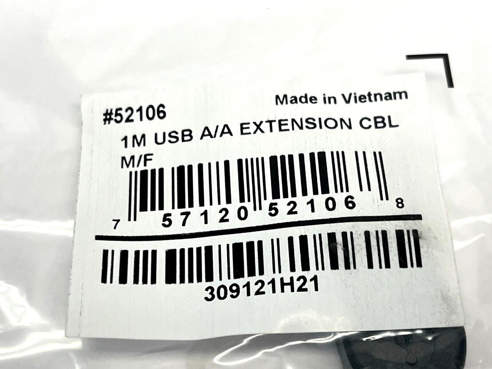 52106 | Cables To Go USB A/A Extension Cable M/F 1M - New - Maverick Industrial Sales