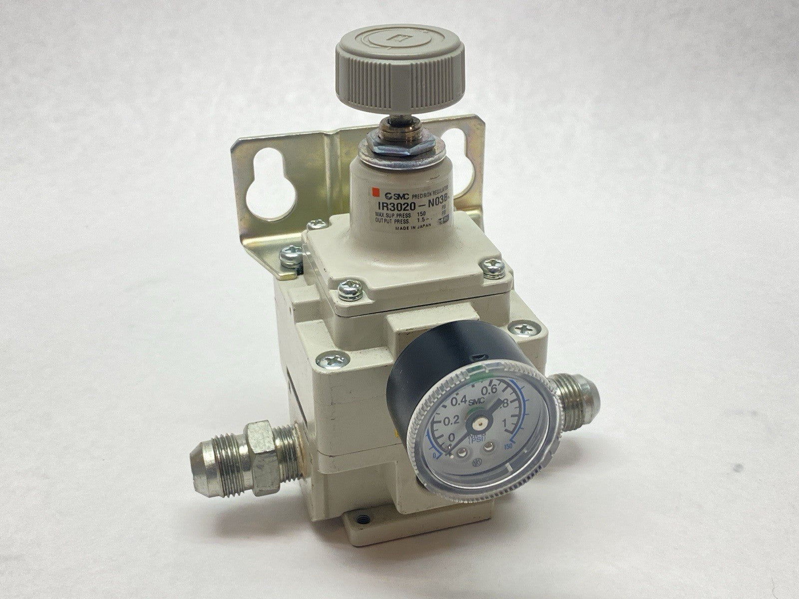 IR3020-N03B | SMC Precision Modular Pneumatic Regulator 3/8" NPT - Used - Maverick Industrial Sales