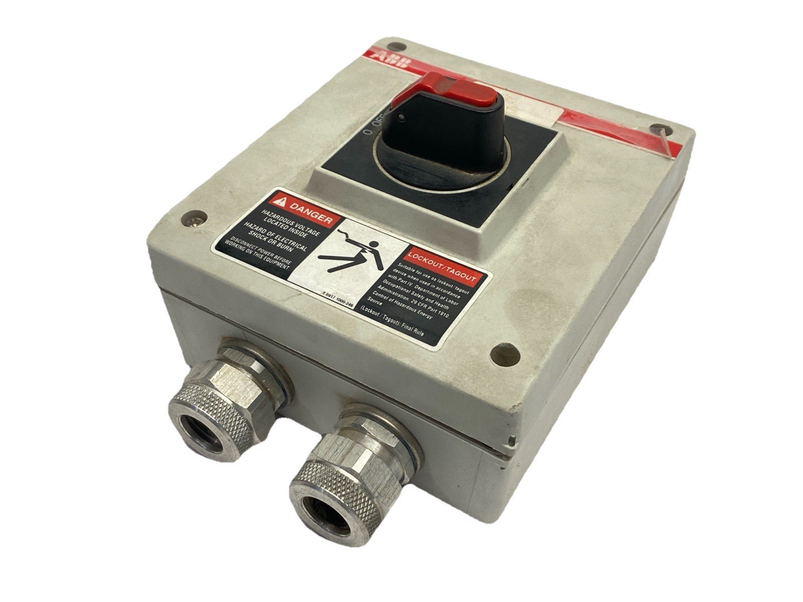 NF16E-3PBJB | ABB Enclosed Non-Fused Disconnect Switch 16A 3P 600VAC - Used - Maverick Industrial Sales