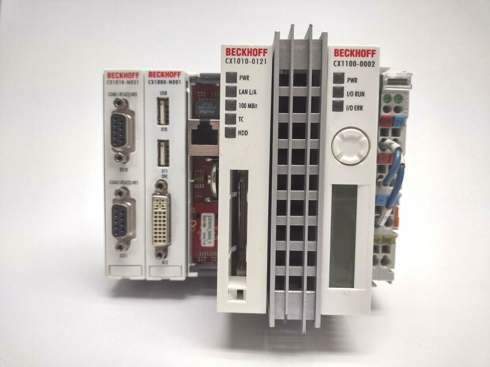 Beckhoff CX1010-0121 CPU Module with CX1100-0002 Power Supply - Maverick Industrial Sales