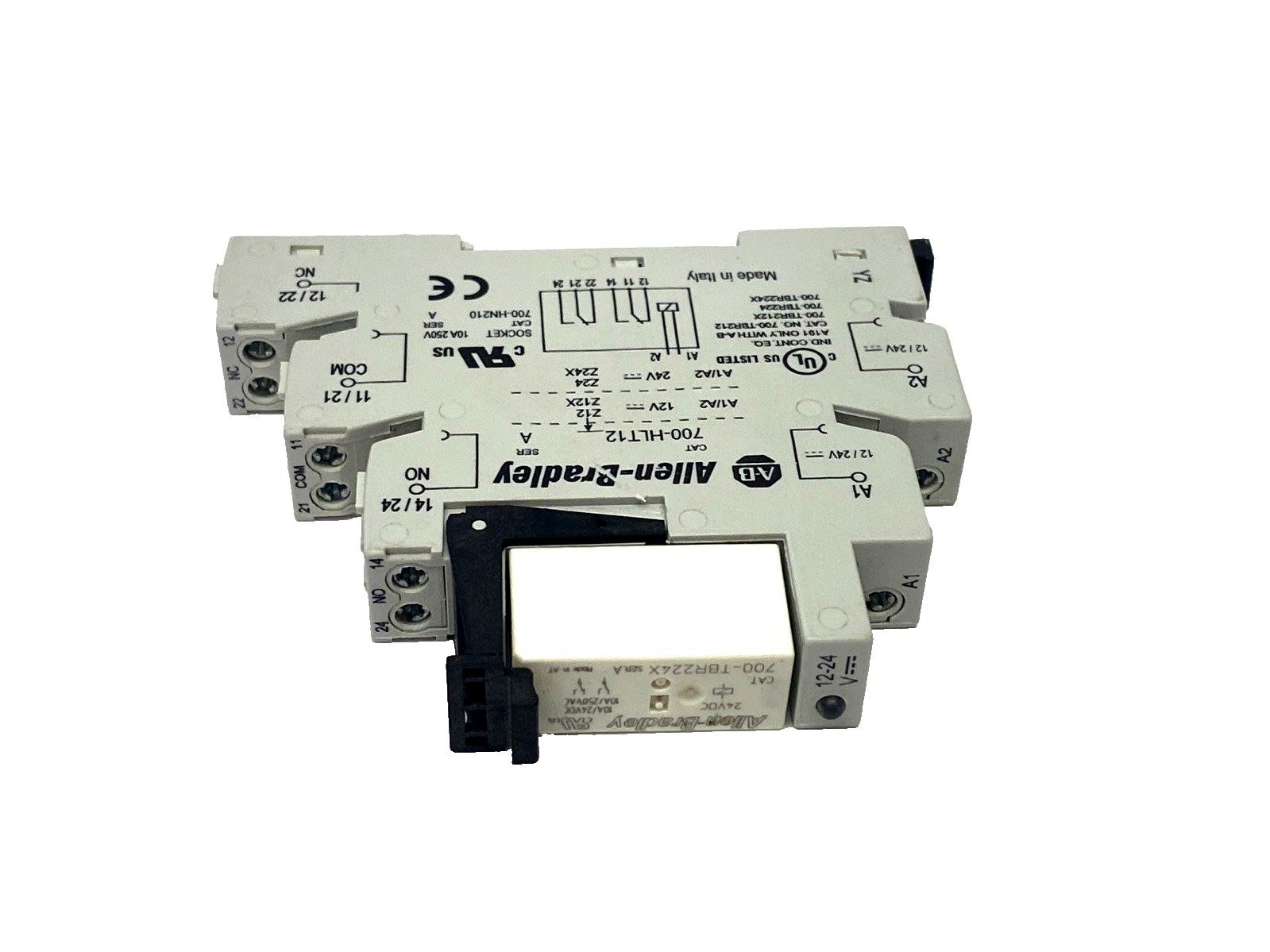 700-HLT12Z24 | Allen Bradley Ser. A 24VDC GP Terminal Block Relay 10A 700-TBR224X - Used - Maverick Industrial Sales