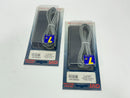 QVS CC933-07 RJ12 6 Wire Flat Telco Straight Thru Cable RJ12M/M 7ft LOT OF 2 - Maverick Industrial Sales