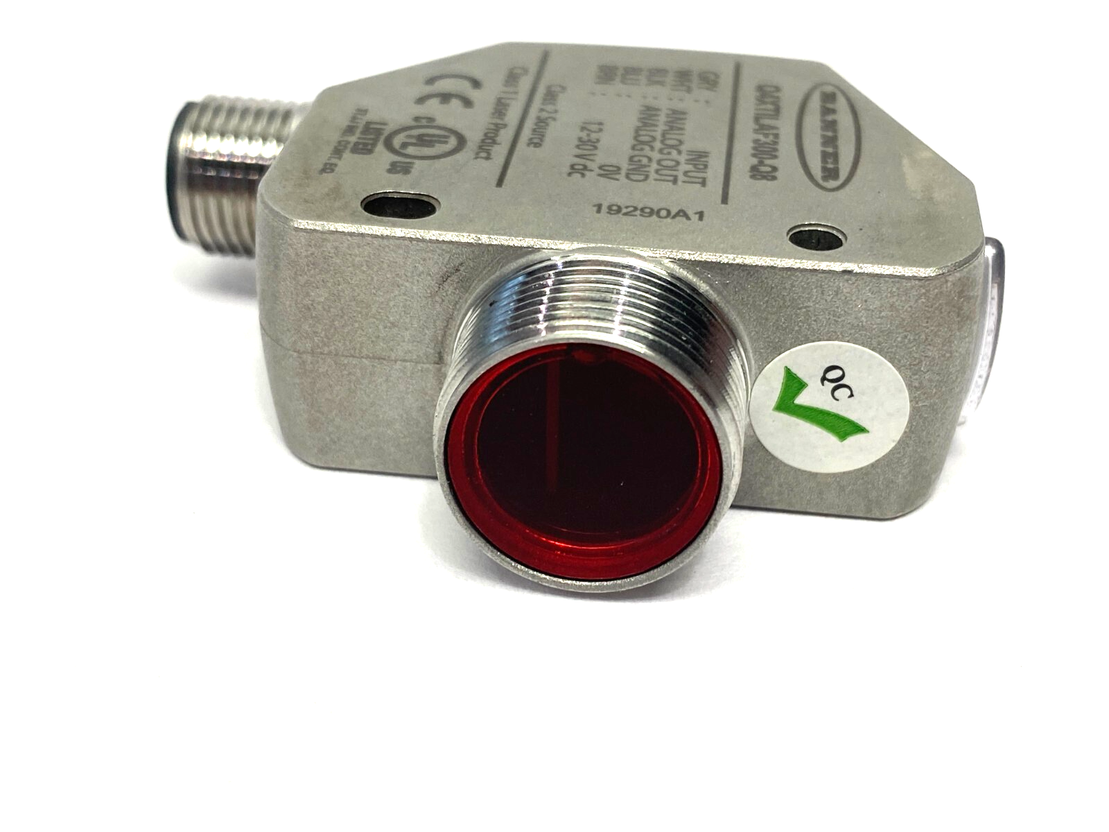 Banner Q4XTILAF300-Q8 Stainless Steel Analog CMOS Laser Sensor 94797 - Maverick Industrial Sales