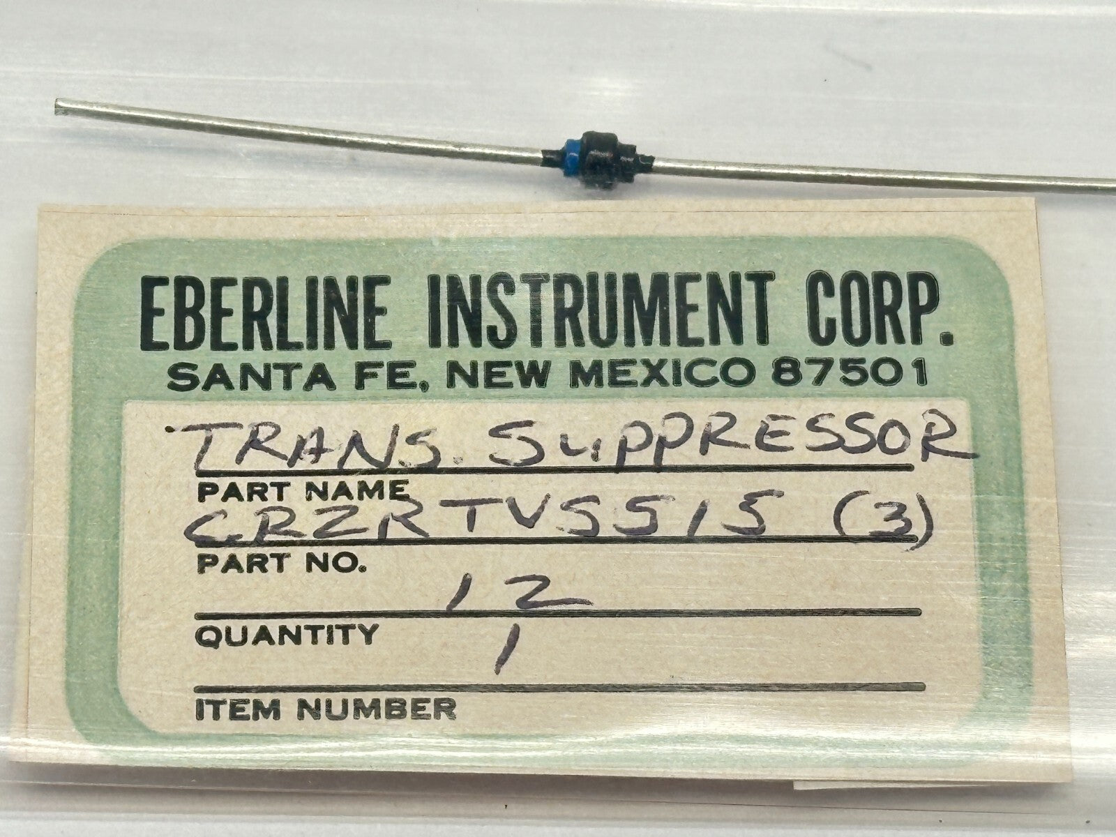 Eberline CRZRTVS515 Transient Suppressor 15V - Maverick Industrial Sales