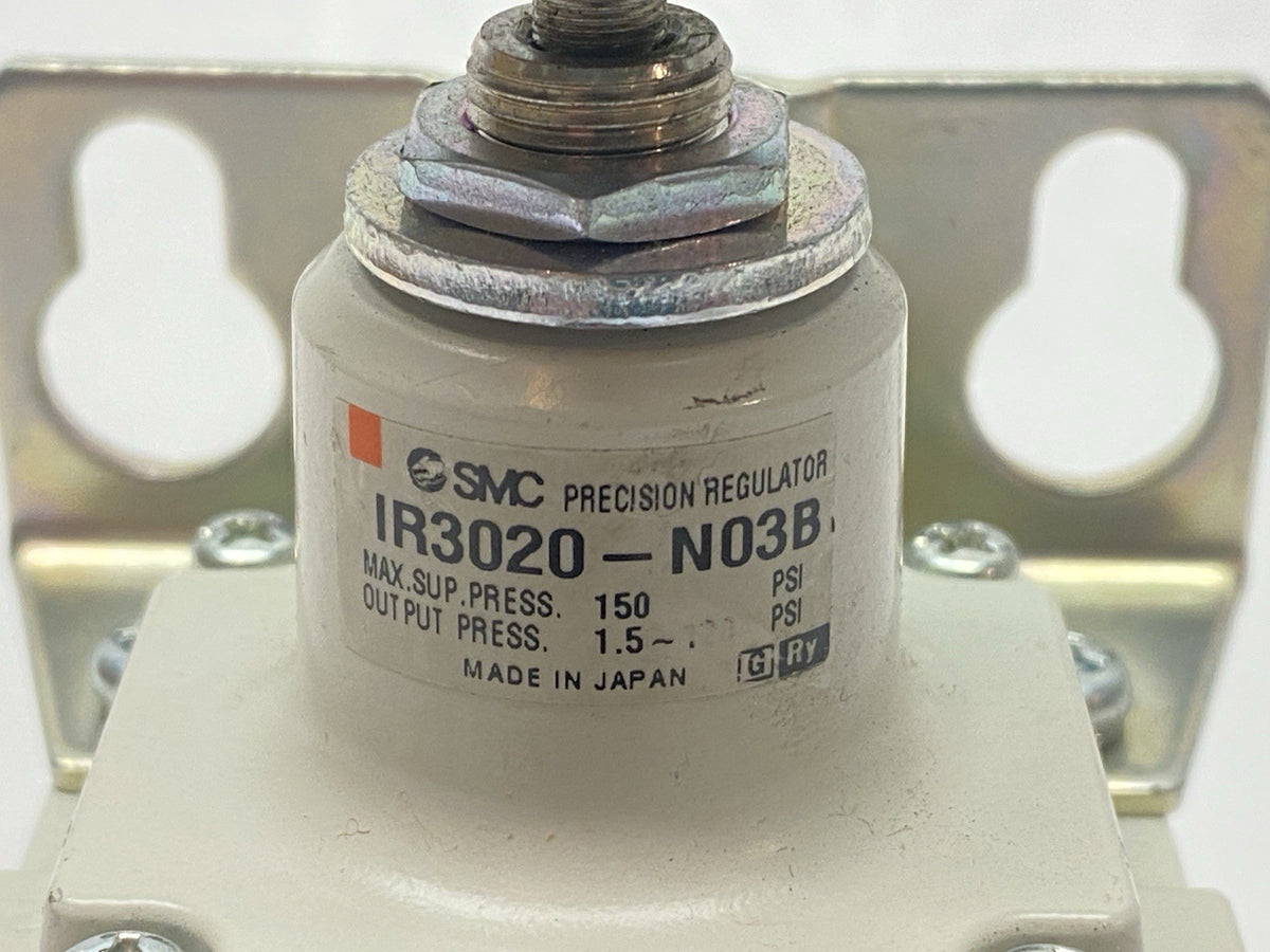 IR3020-N03B | SMC Precision Modular Pneumatic Regulator 3/8" NPT - Used - Maverick Industrial Sales