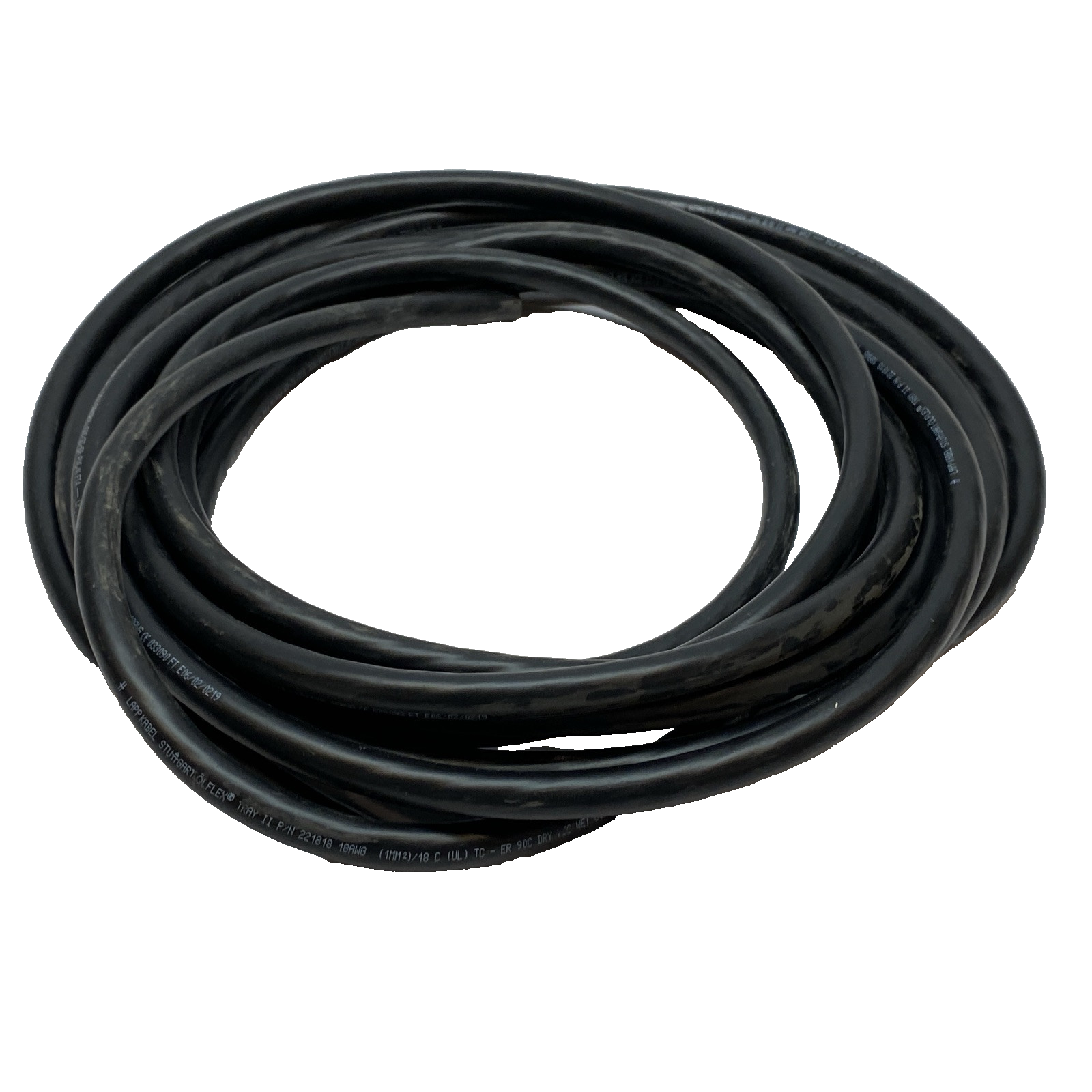 LAPP 221818 Cable OLFLEX TRAY II 18G1 18/18C 24-FT 18C 18 AWG Black - Maverick Industrial Sales