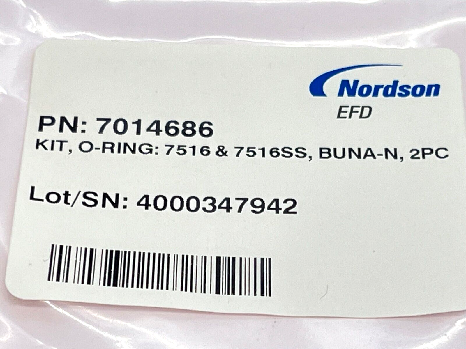 Nordson 7014686 O-Ring Kit 7516 & 7516SS Buna-N 2PCS - Maverick Industrial Sales